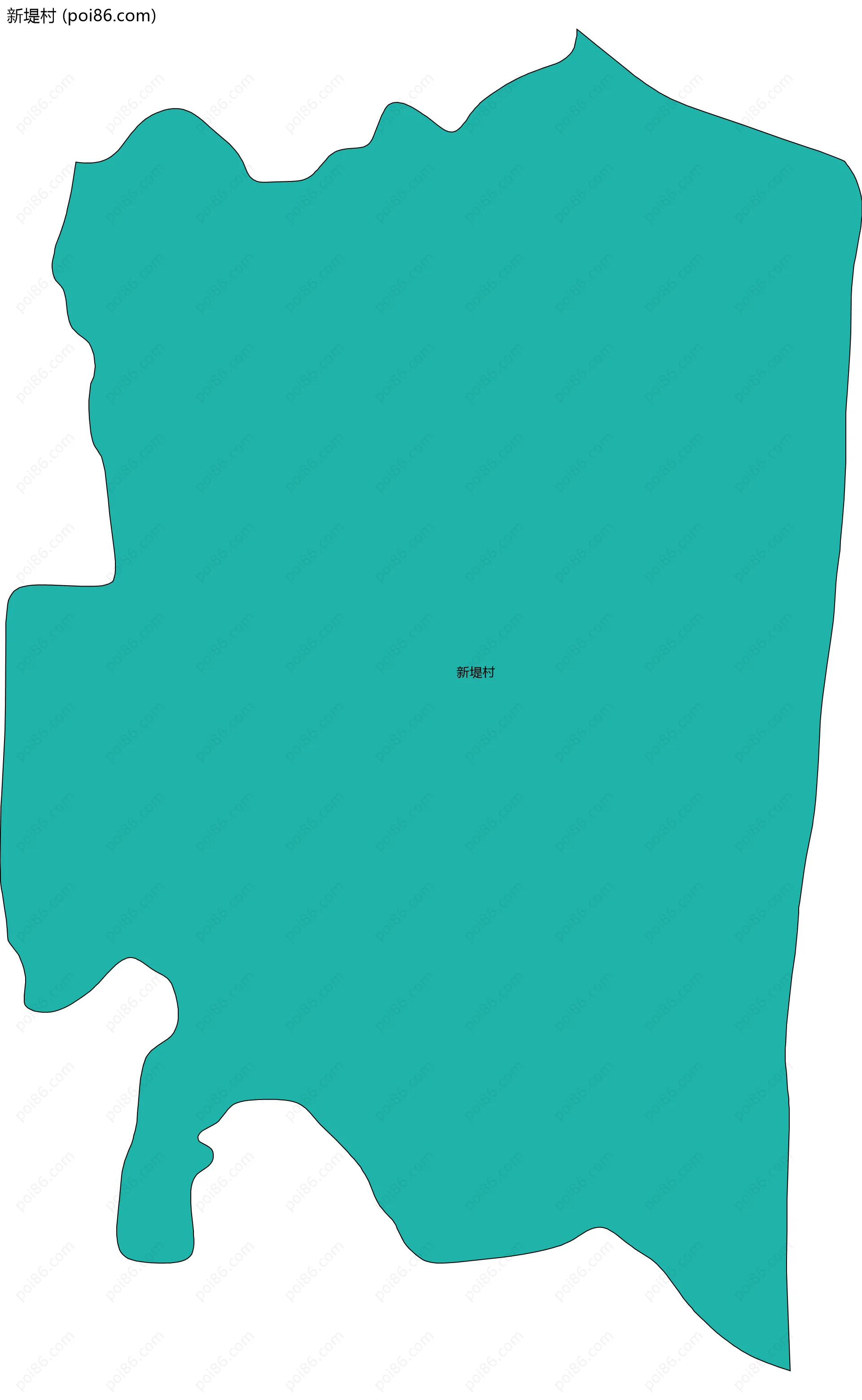 新堤村边界地图