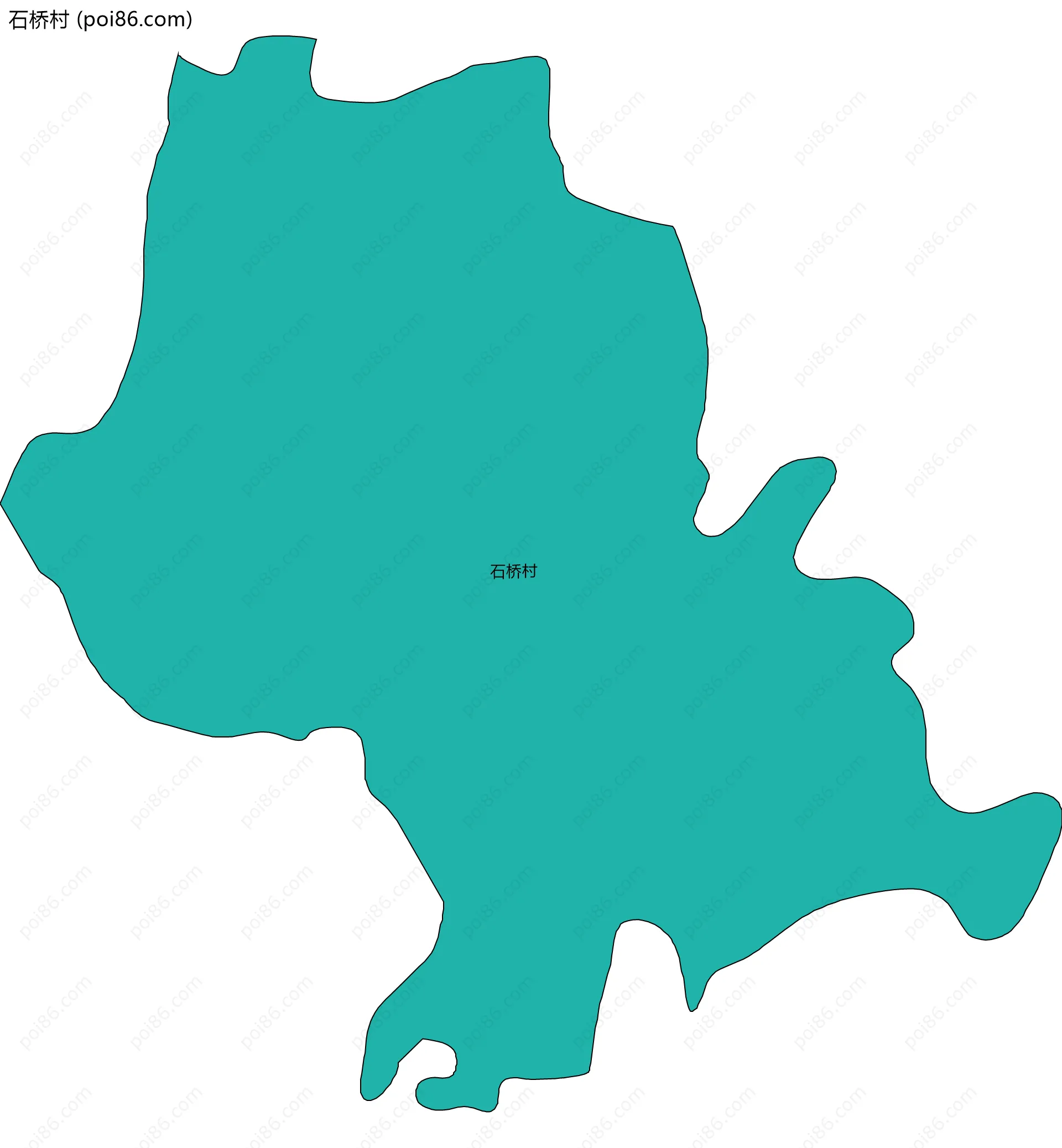 石桥村边界地图