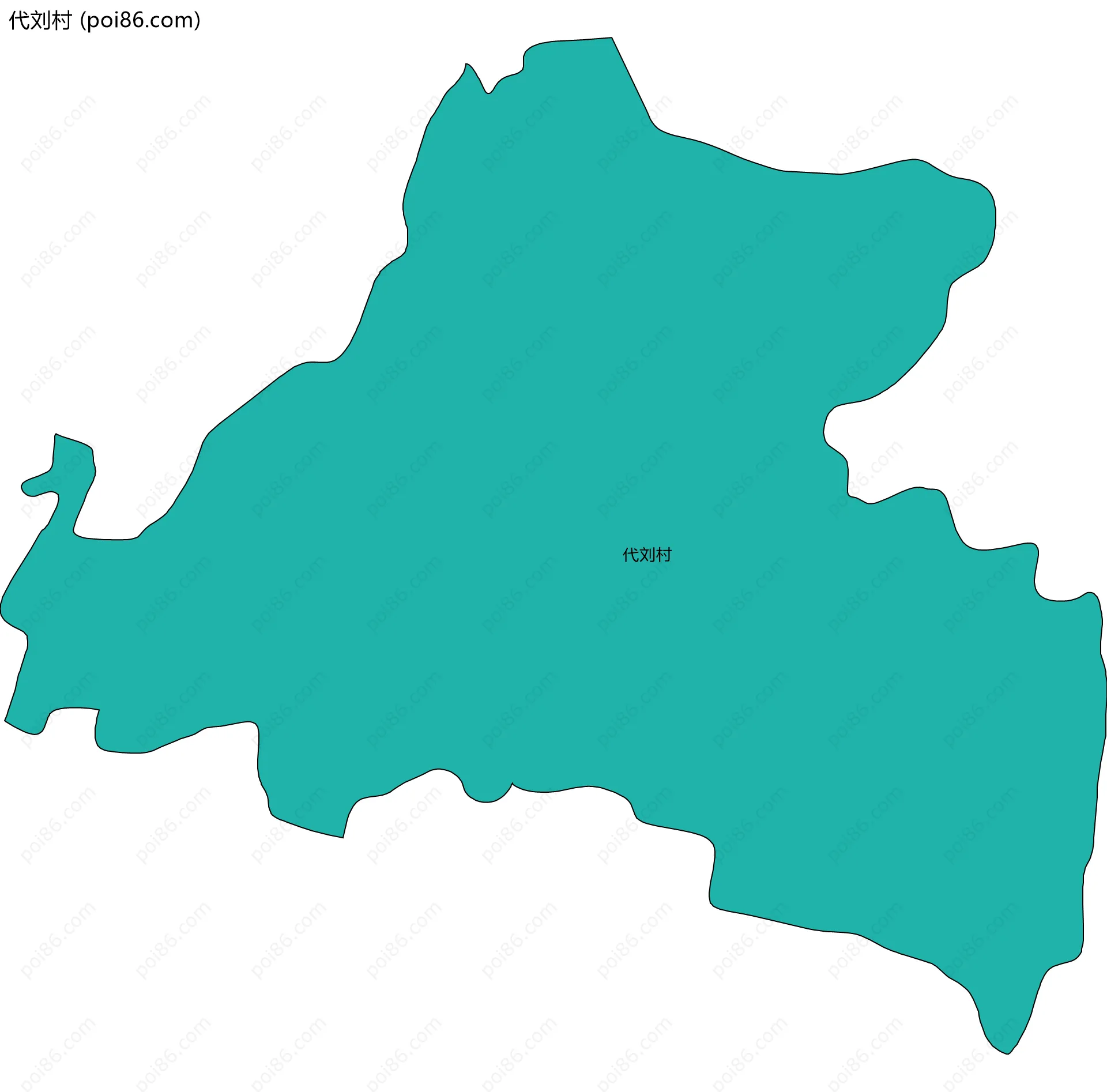 代刘村边界地图