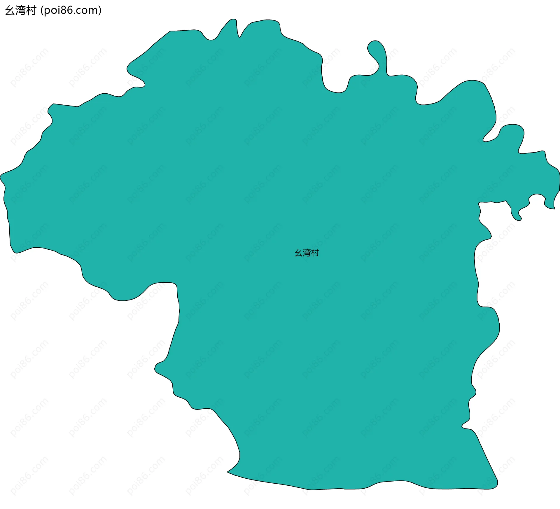 幺湾村边界地图