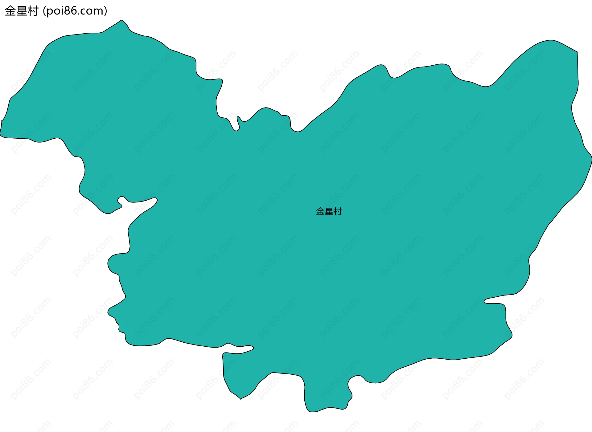 金星村边界地图