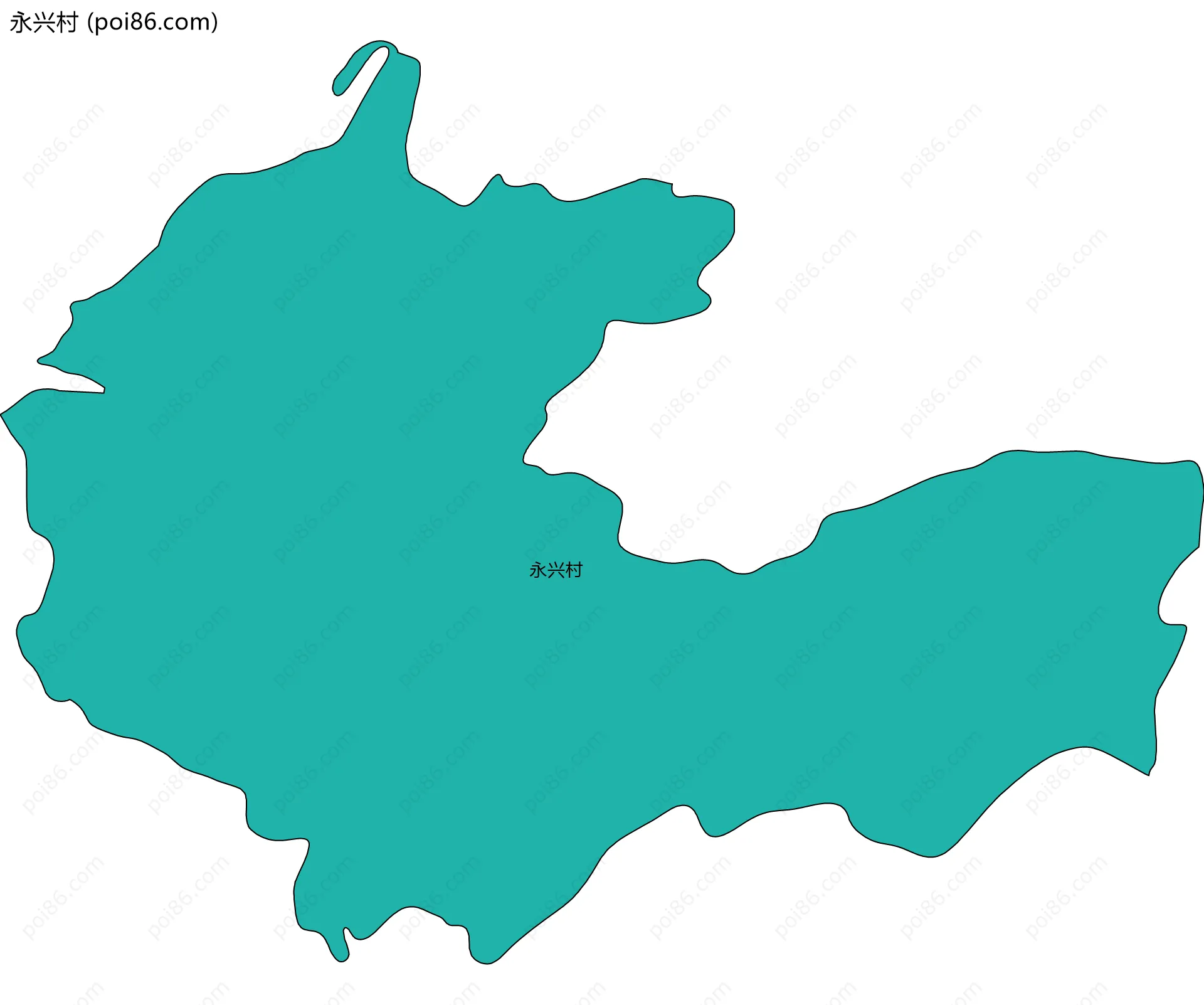 永兴村边界地图