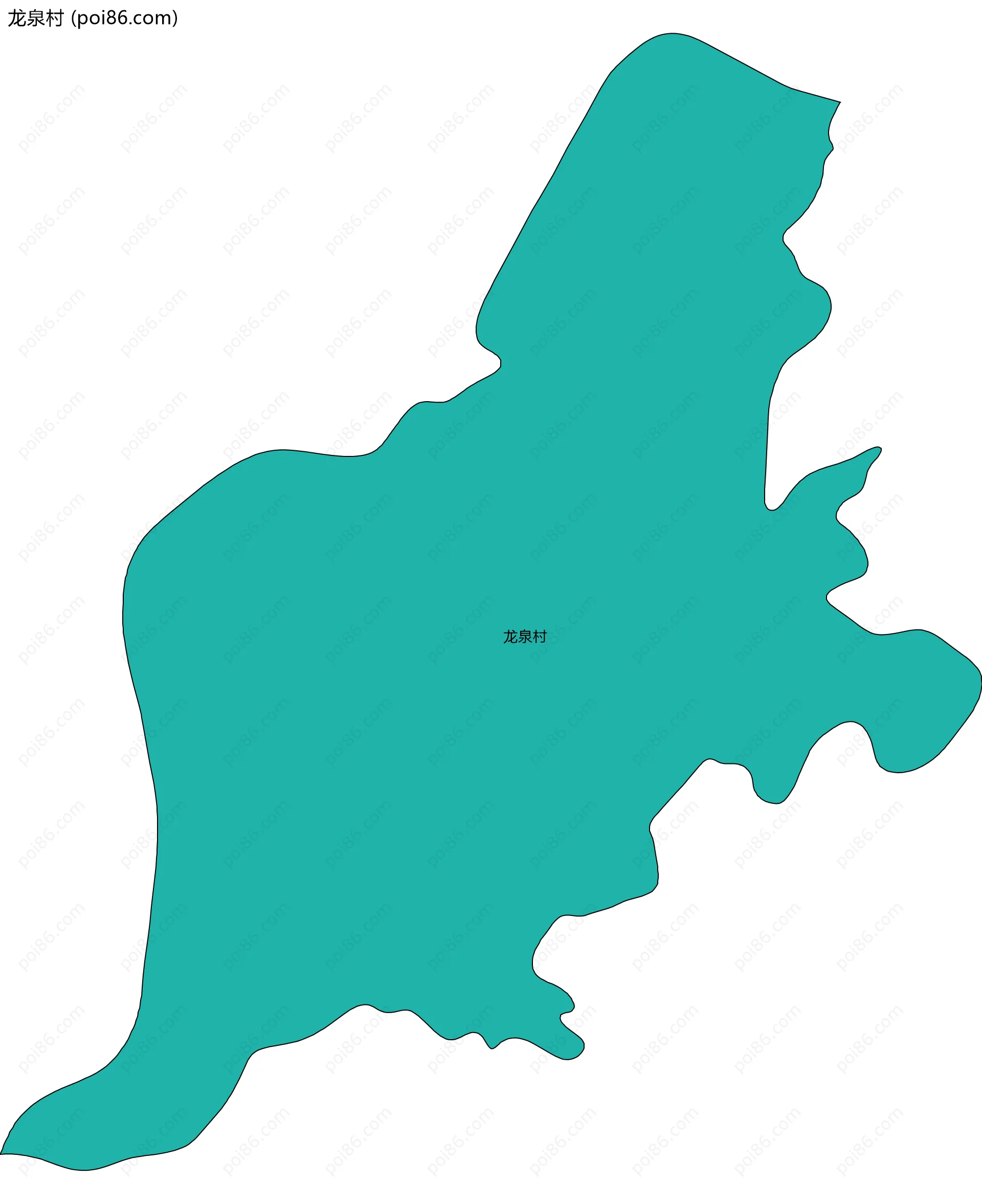 龙泉村边界地图