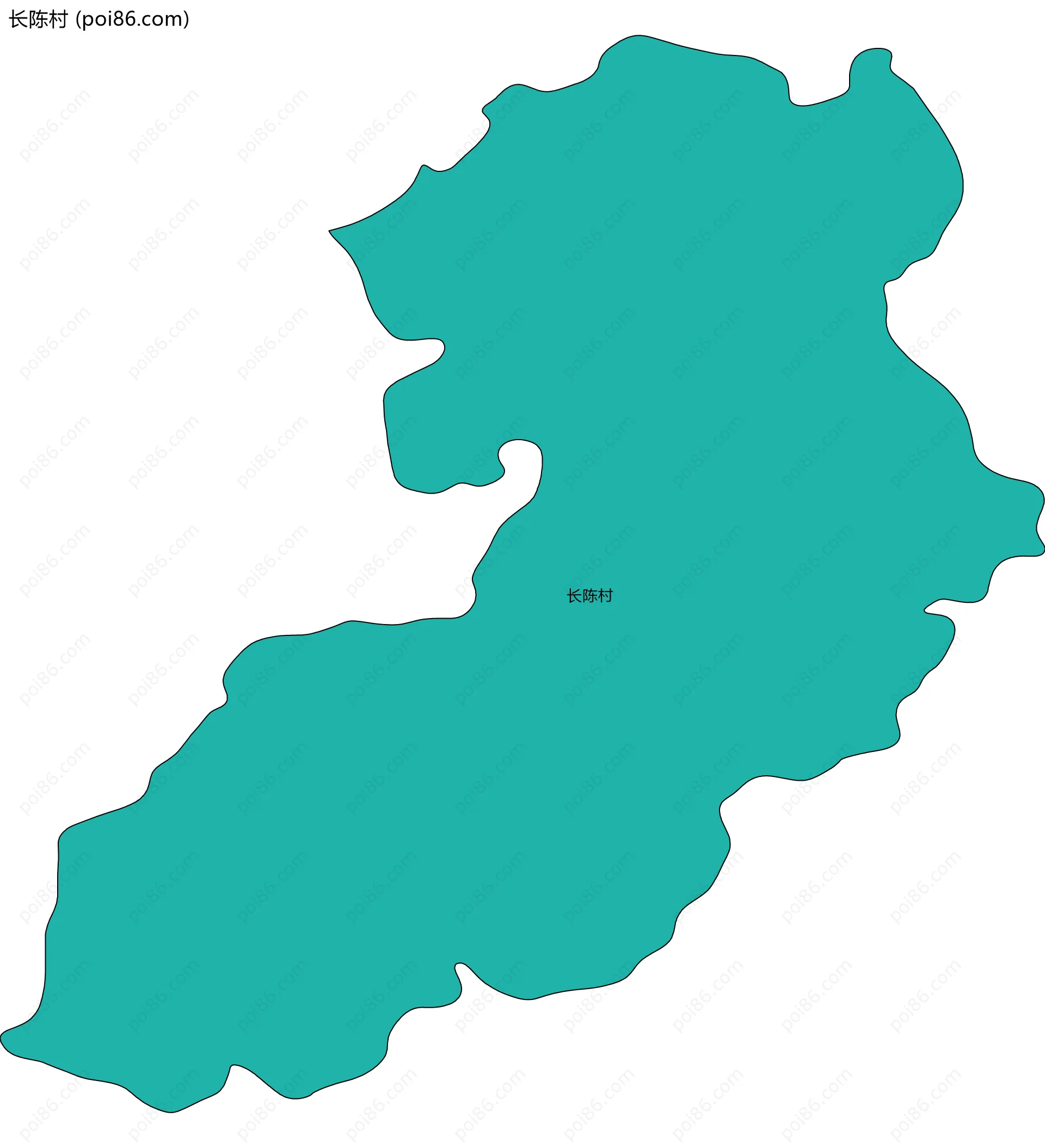 长陈村边界地图