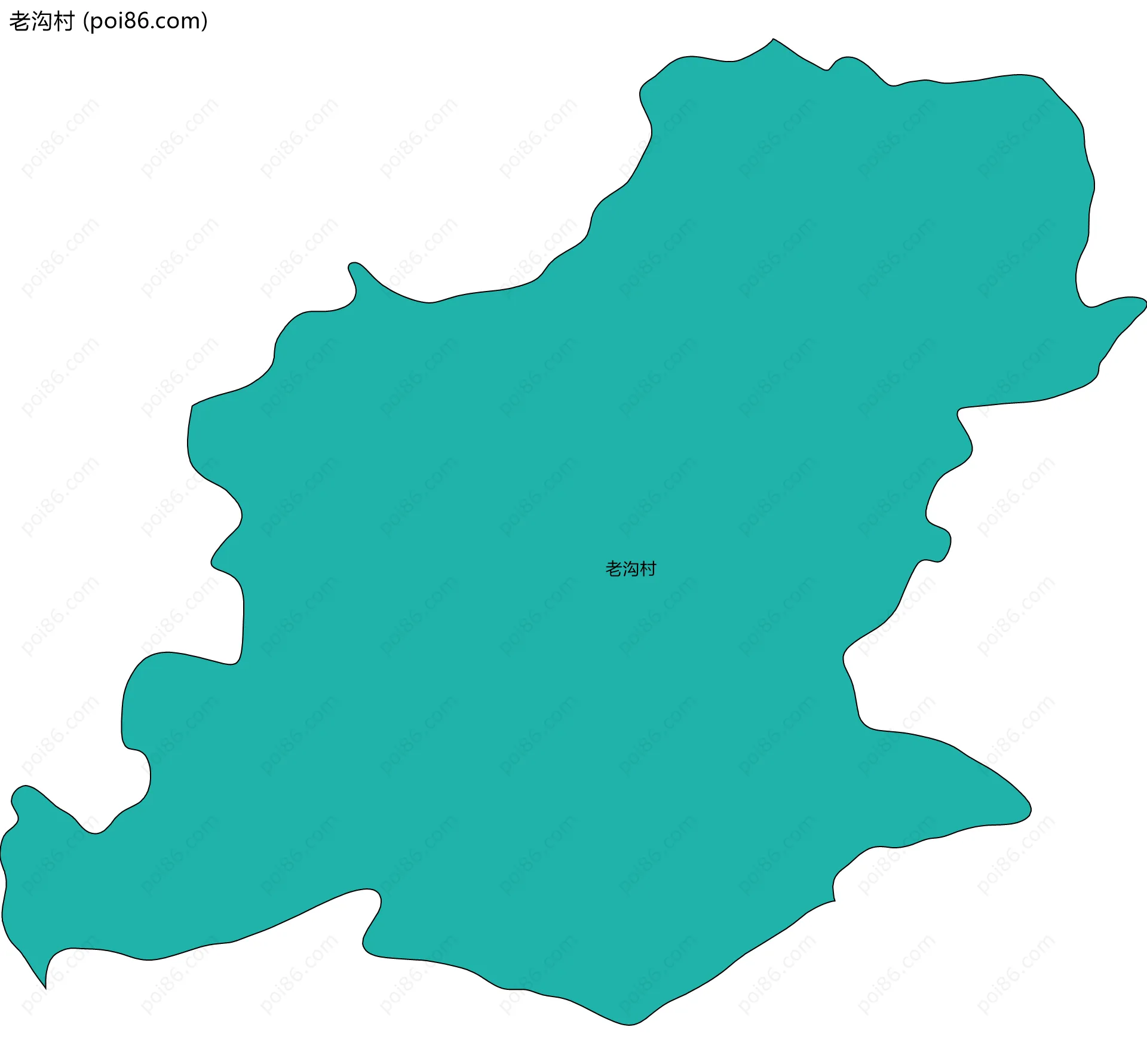 老沟村边界地图