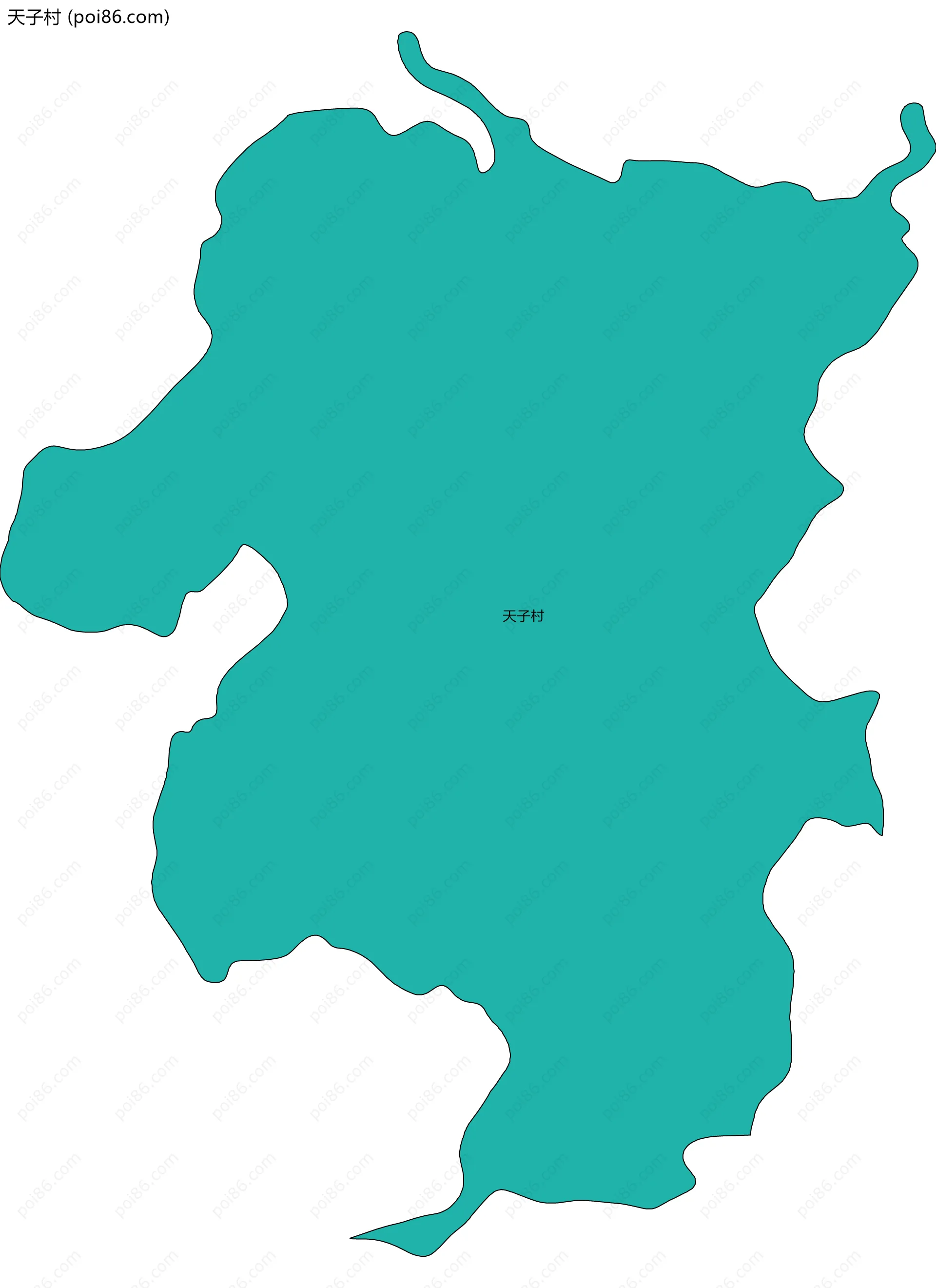 天子村边界地图