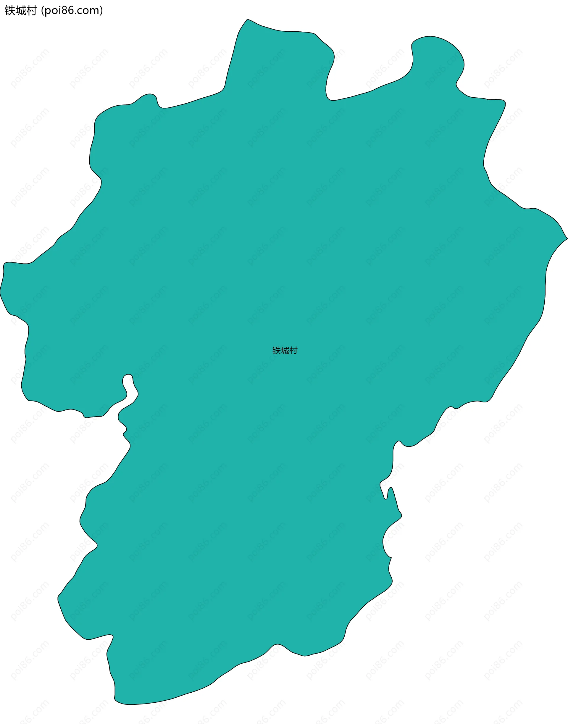 铁城村边界地图