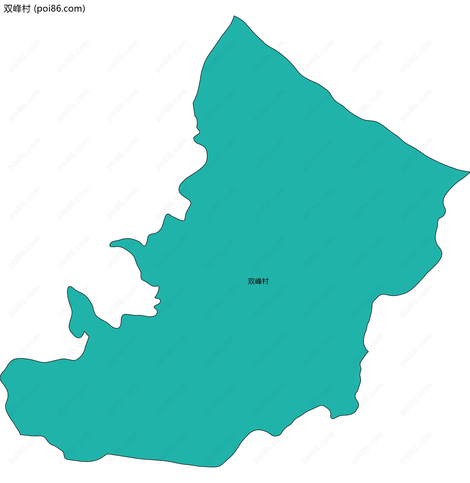 双峰村边界地图