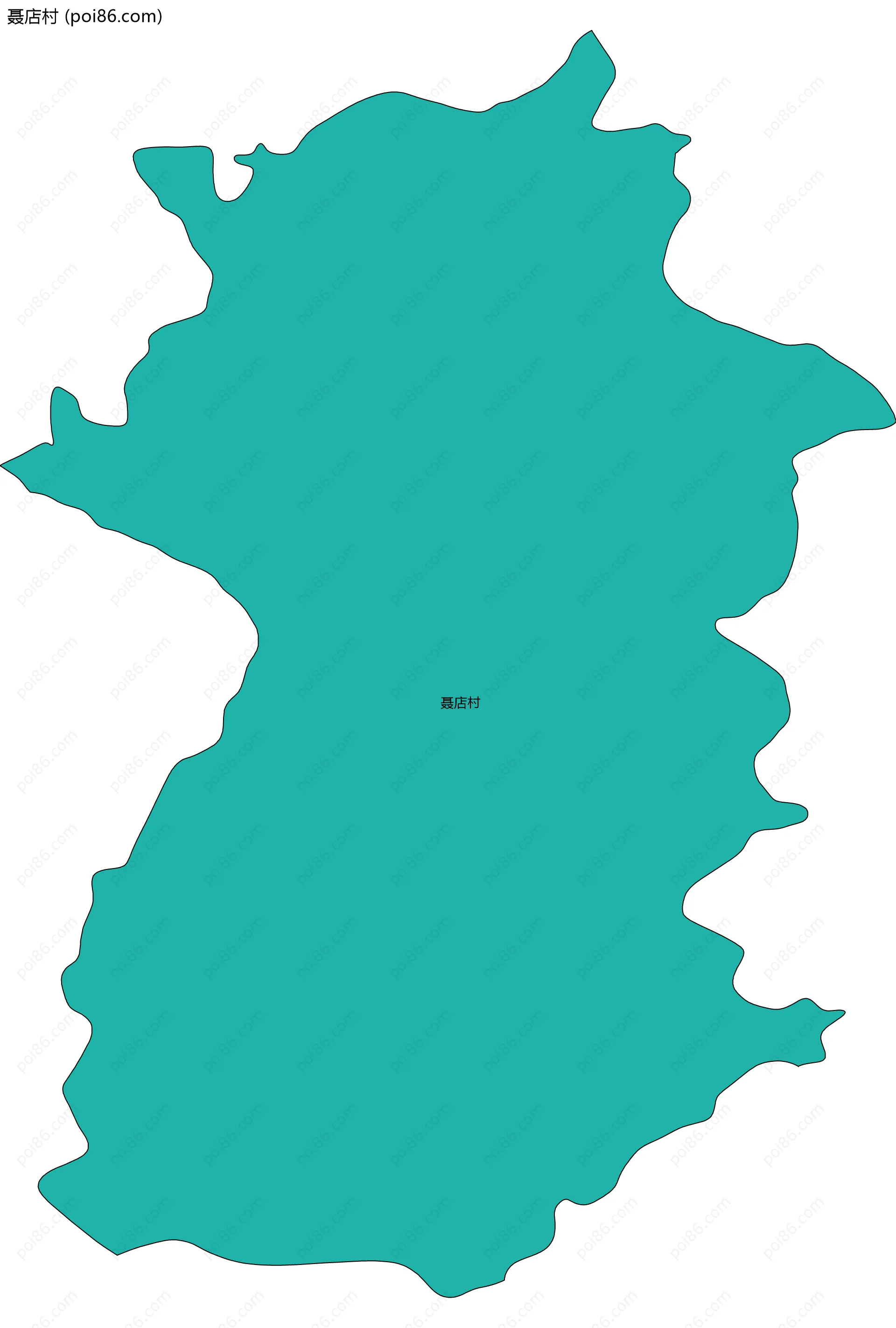 聂店村边界地图