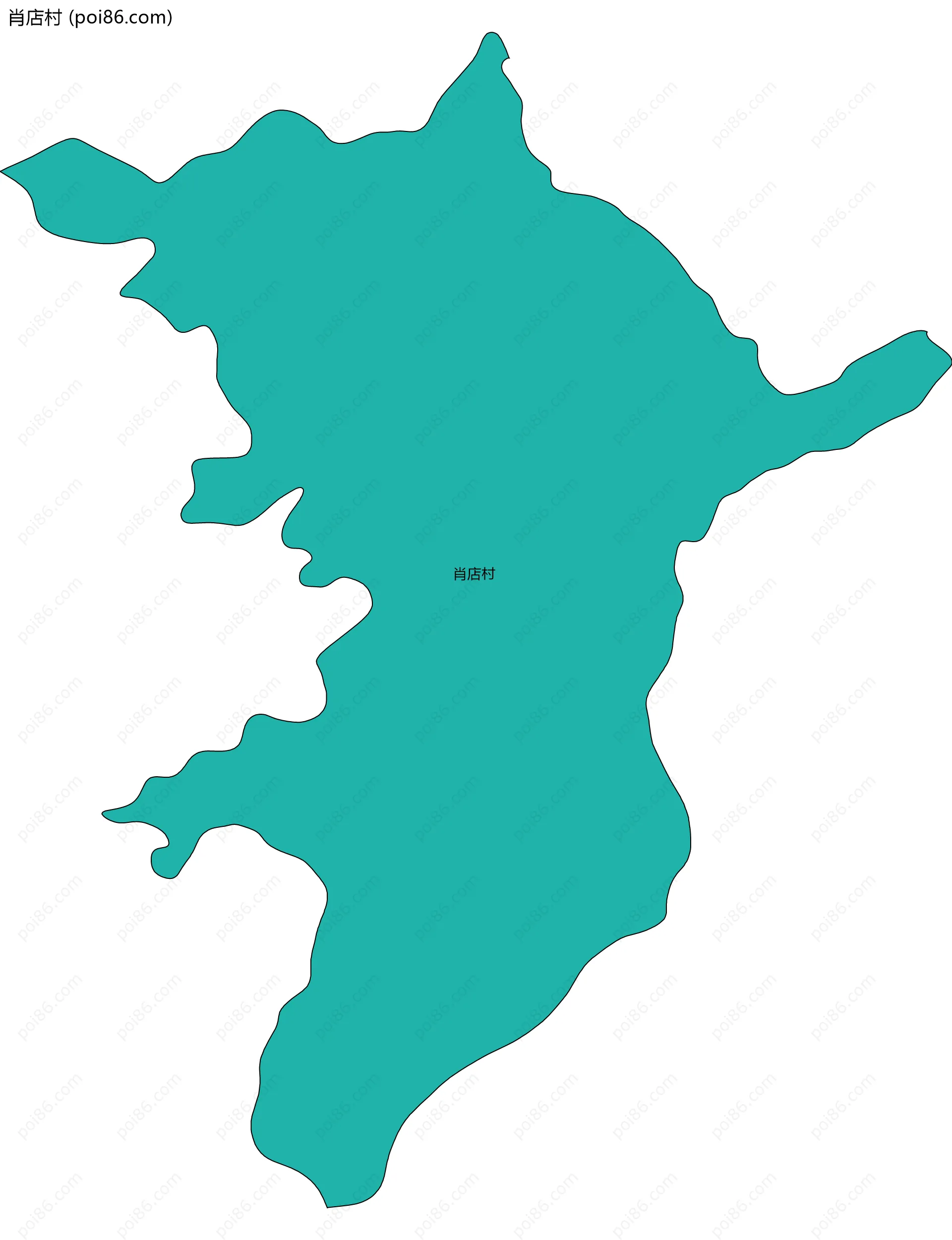 肖店村边界地图