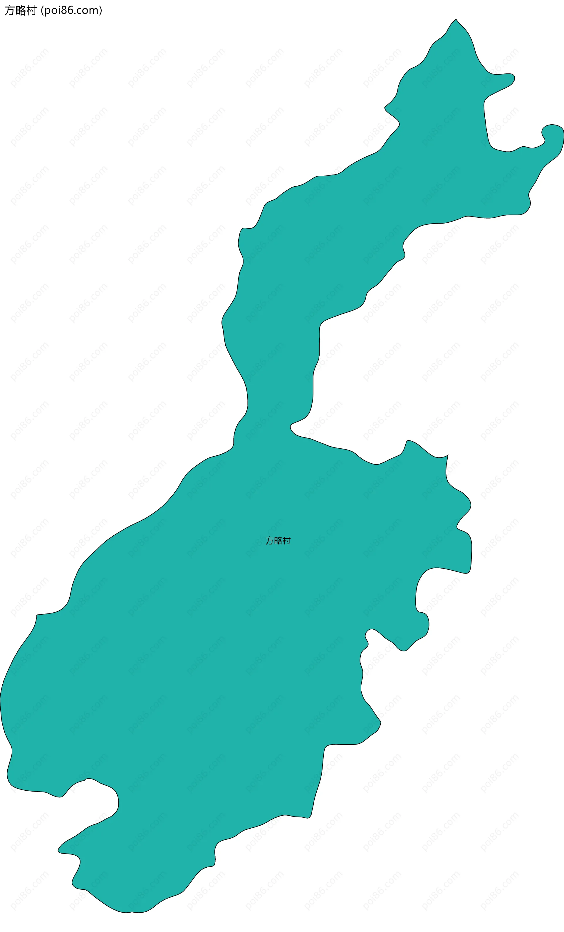 方略村边界地图