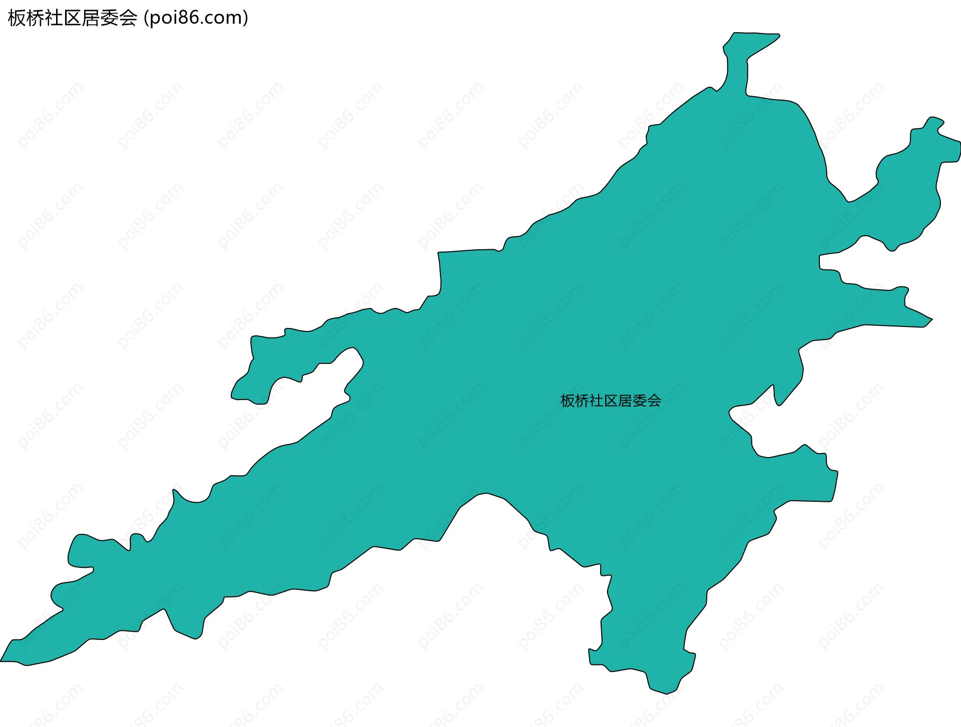 板桥社区居委会边界地图
