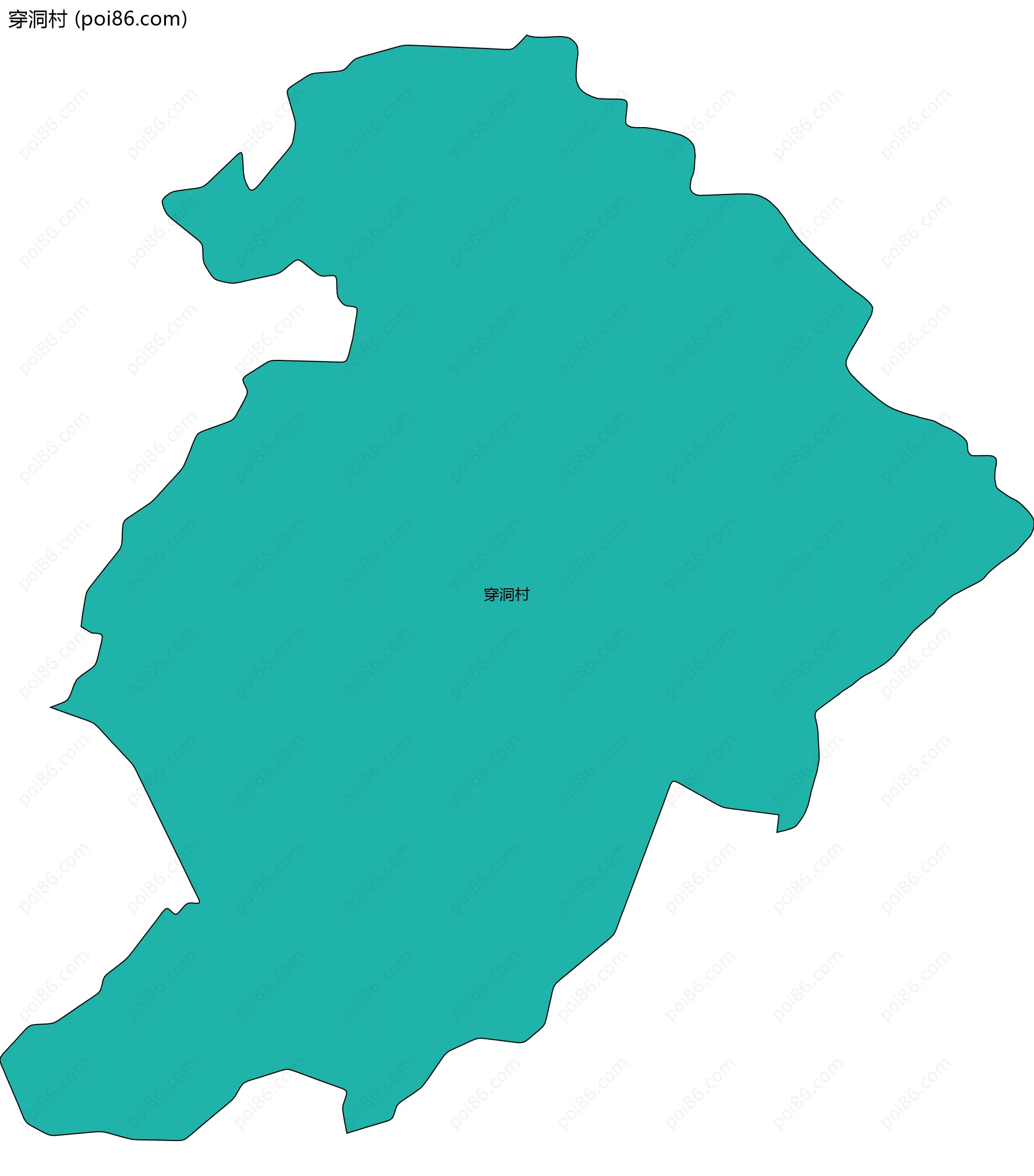 穿洞村边界地图