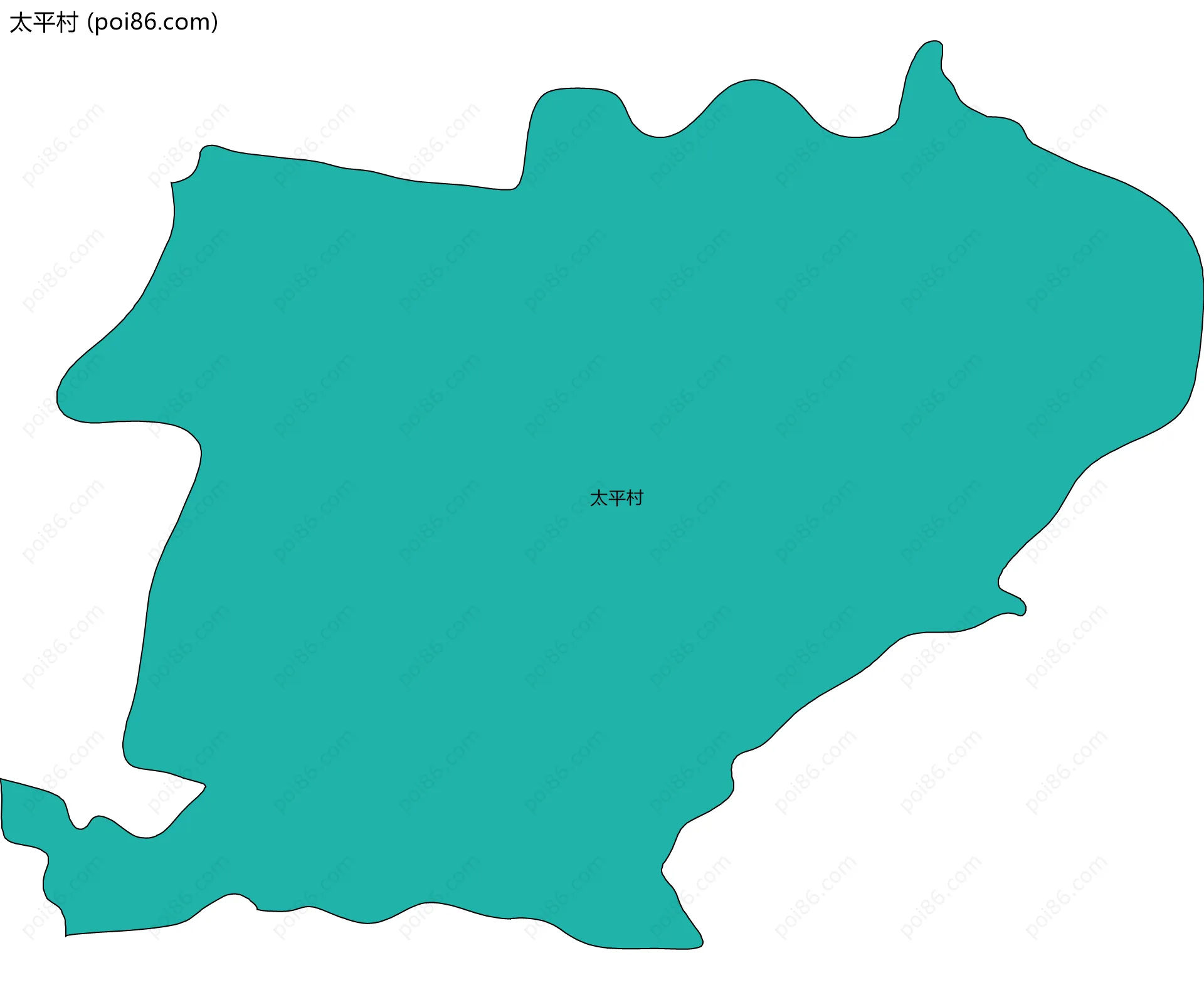 太平村边界地图