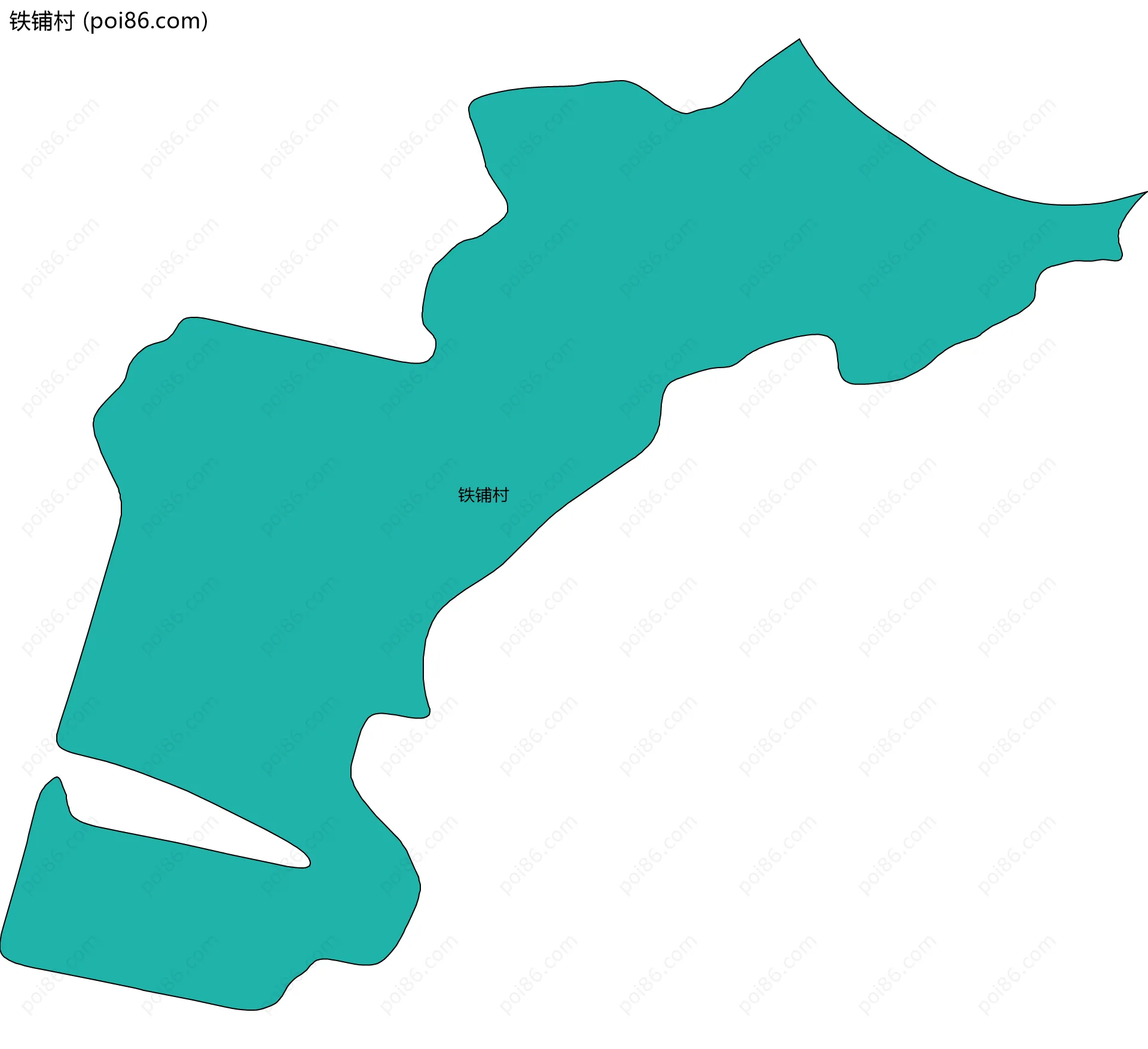 铁铺村边界地图