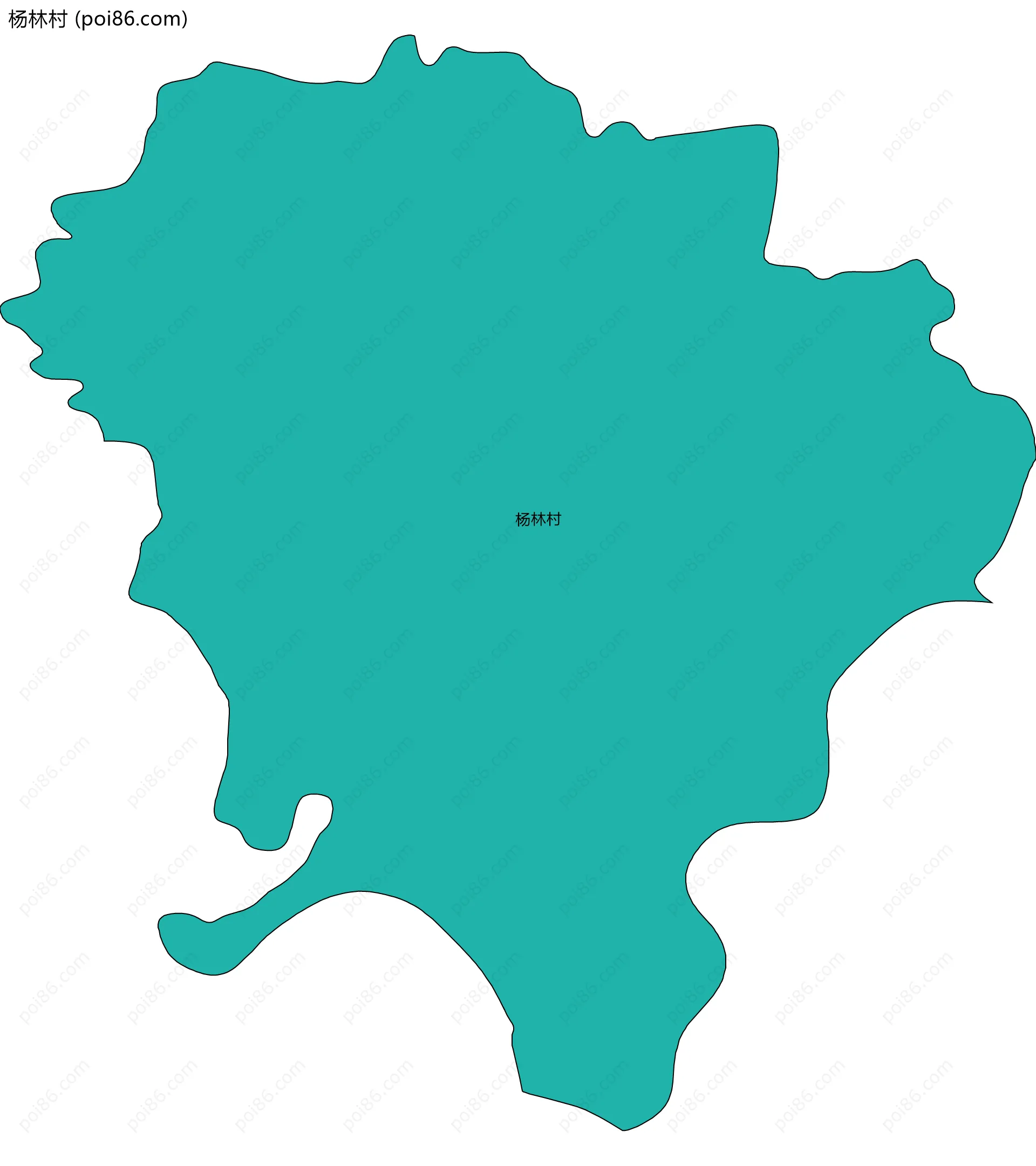 杨林村边界地图