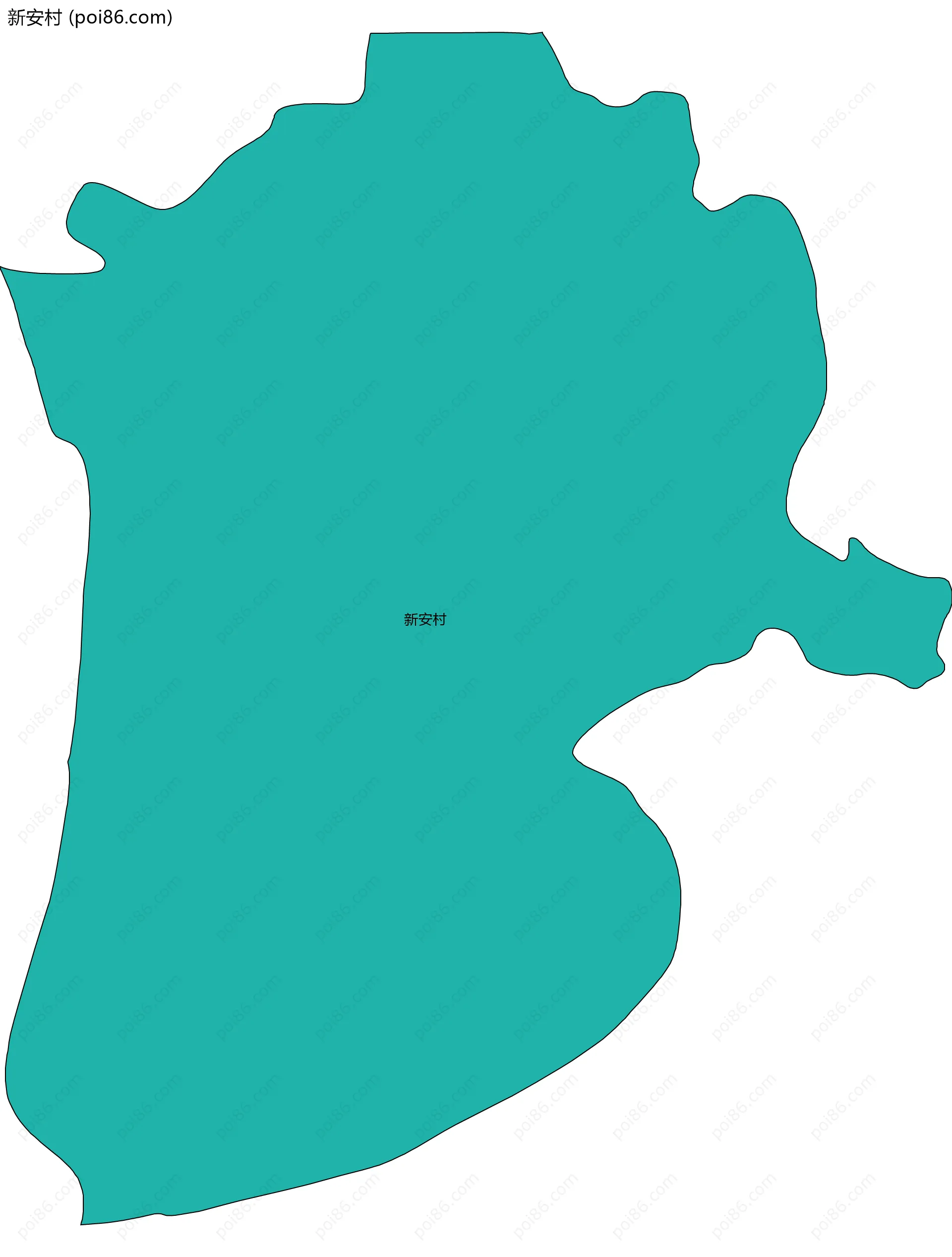 新安村边界地图