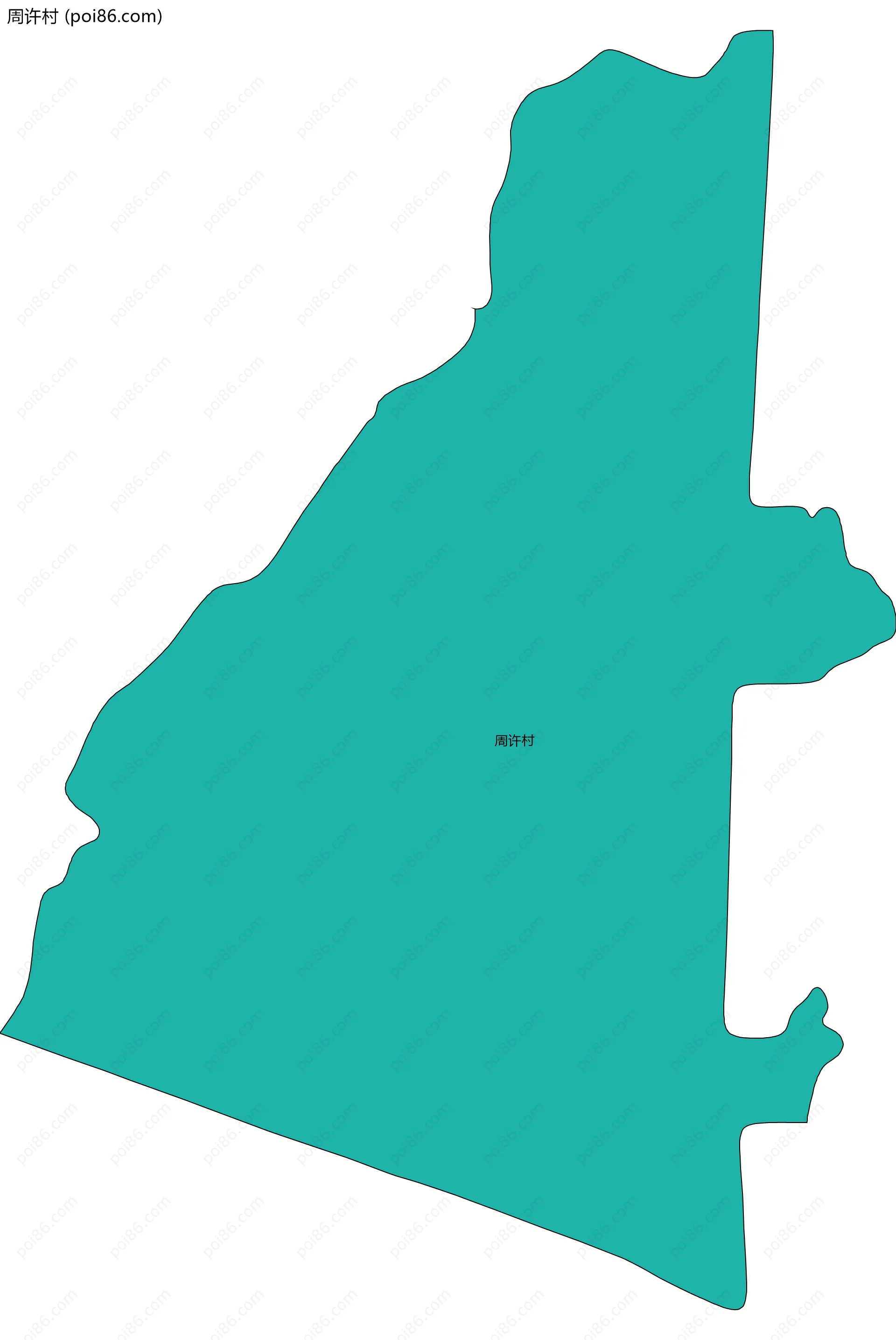 周许村边界地图