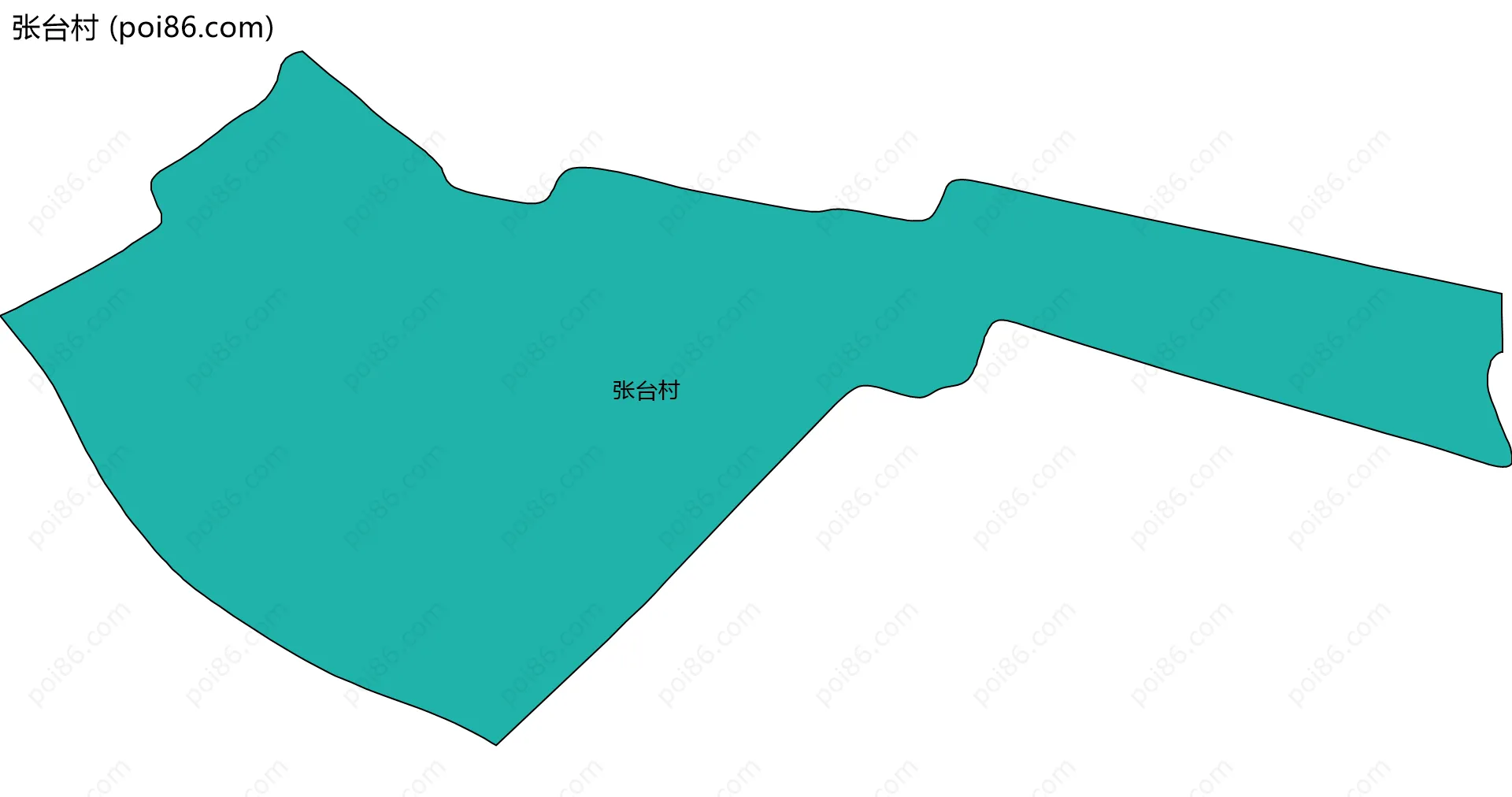 张台村边界地图