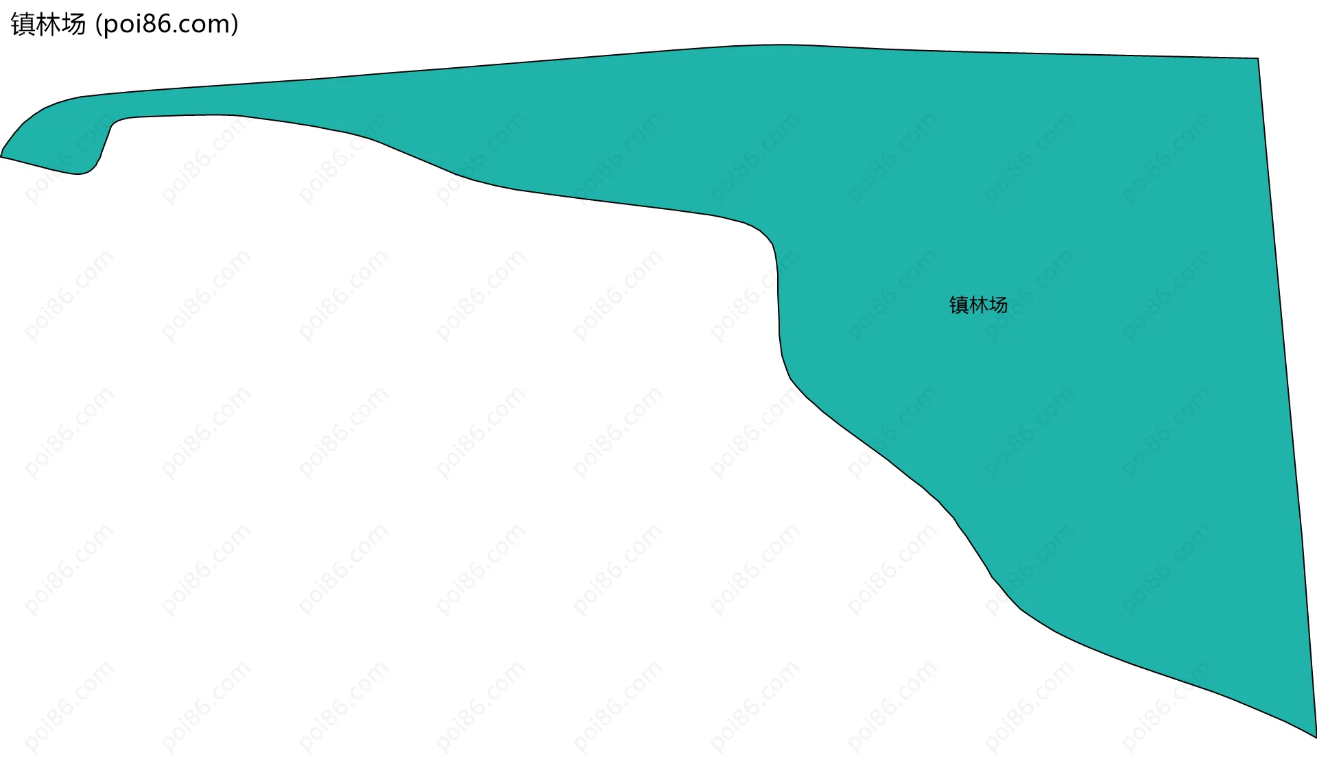 镇林场边界地图