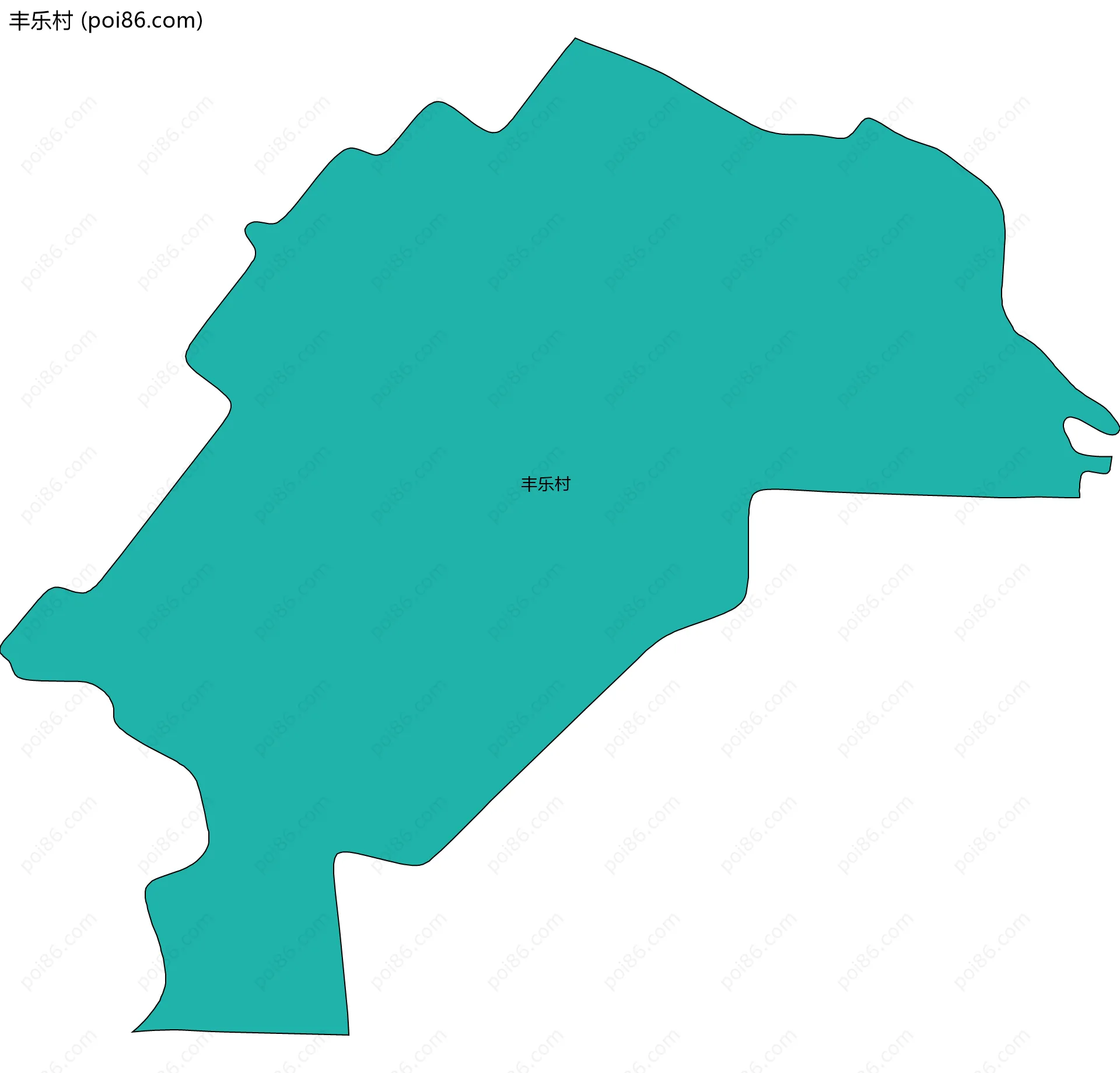 丰乐村边界地图