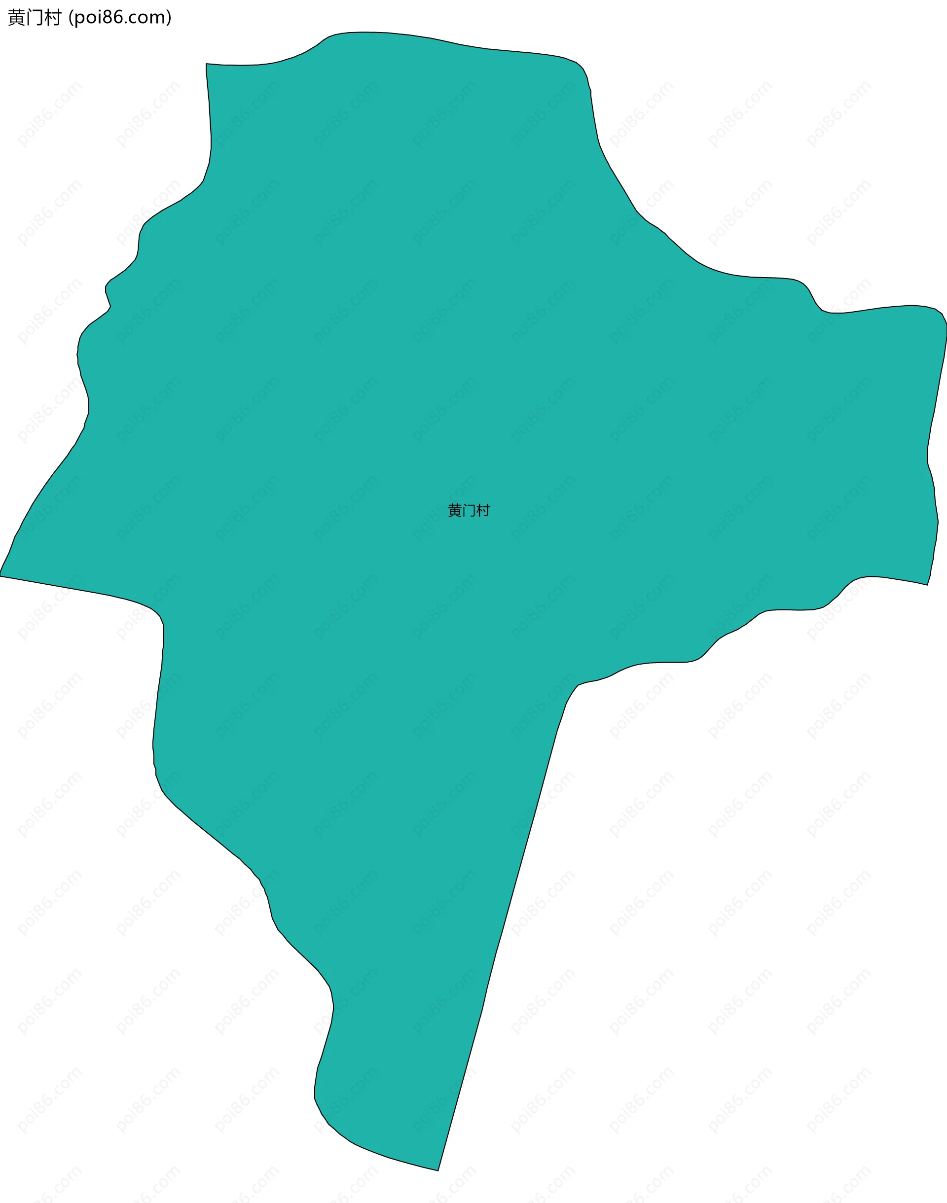 黄门村边界地图