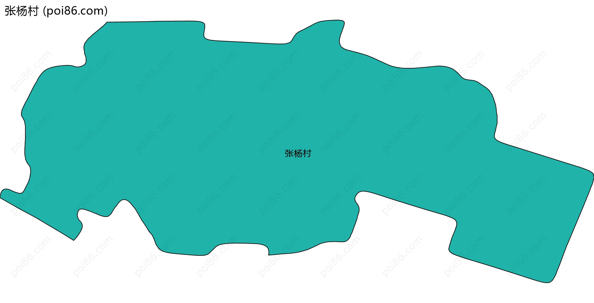 张杨村边界地图