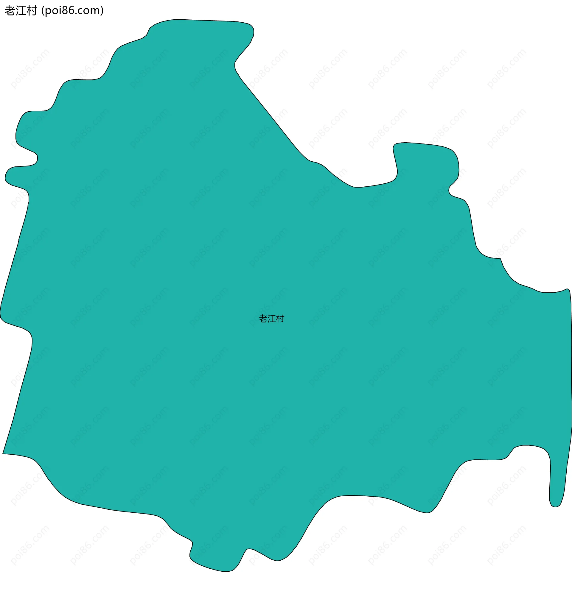 老江村边界地图