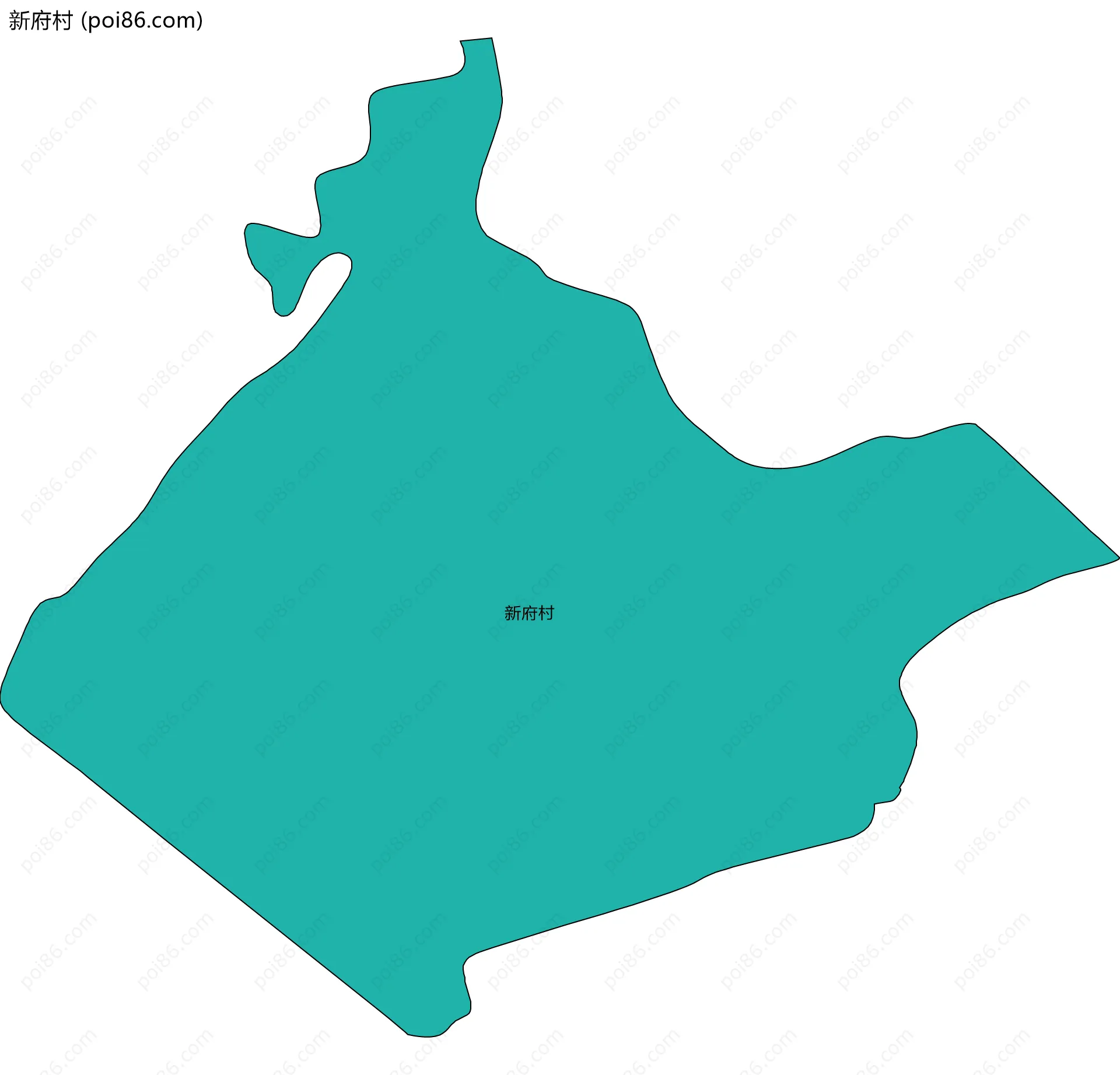 新府村边界地图