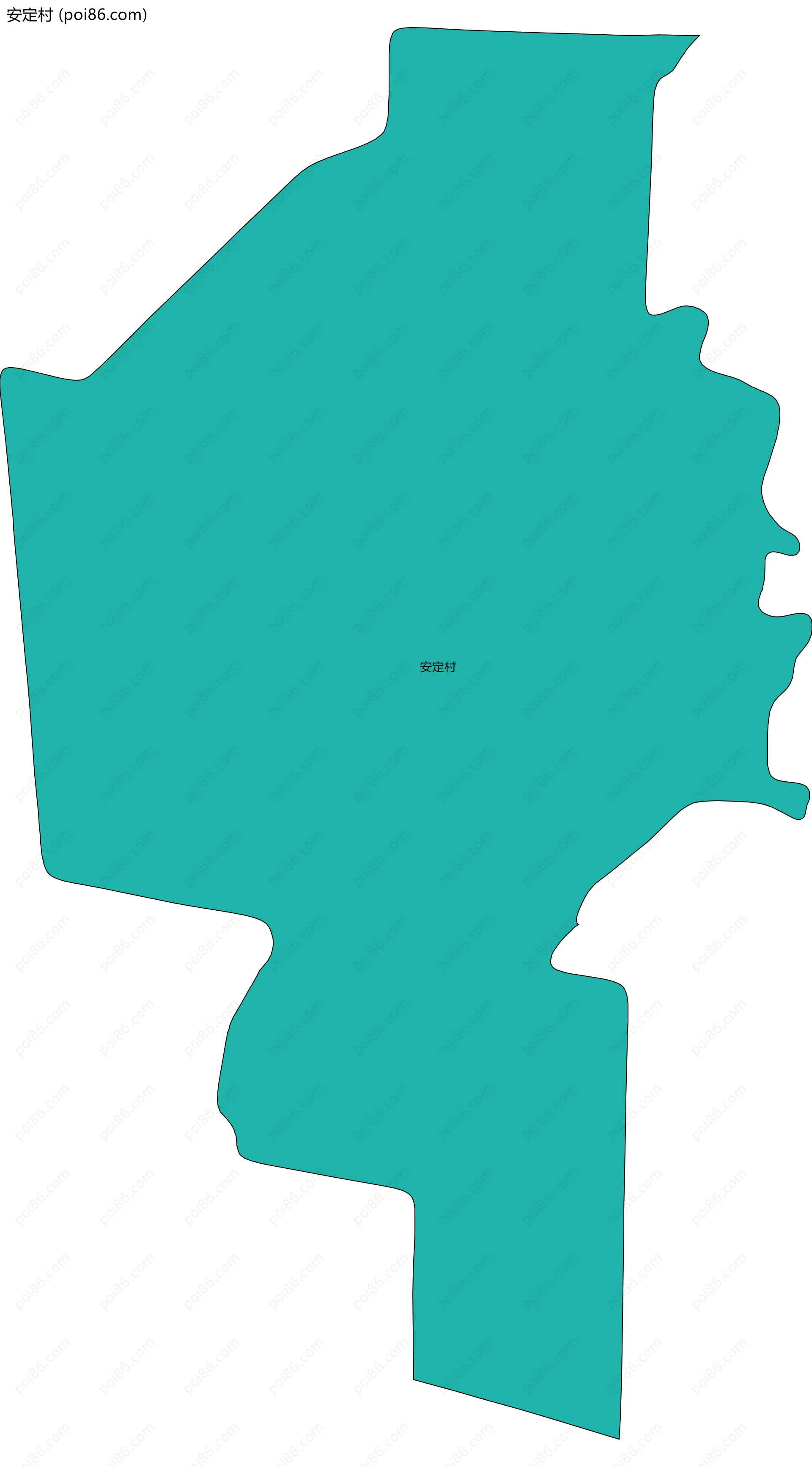 安定村边界地图