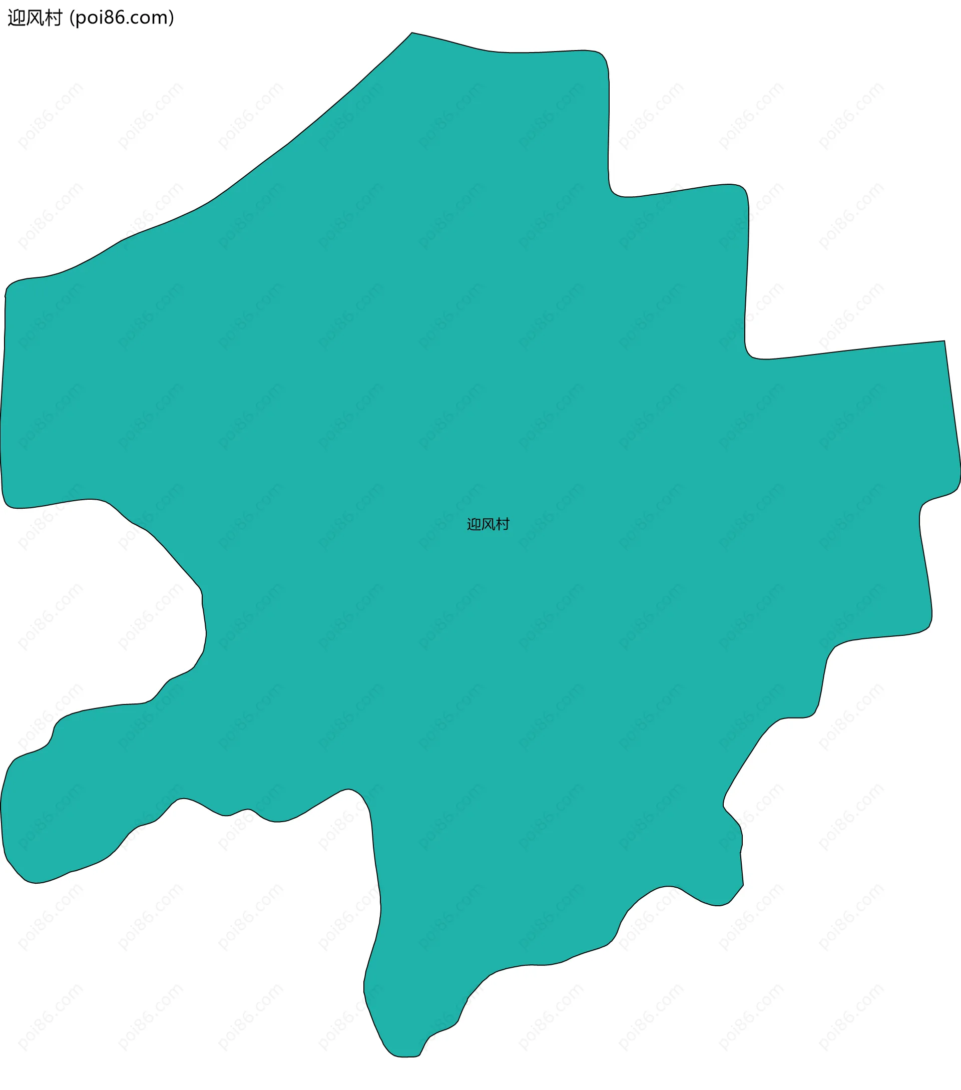 迎风村边界地图