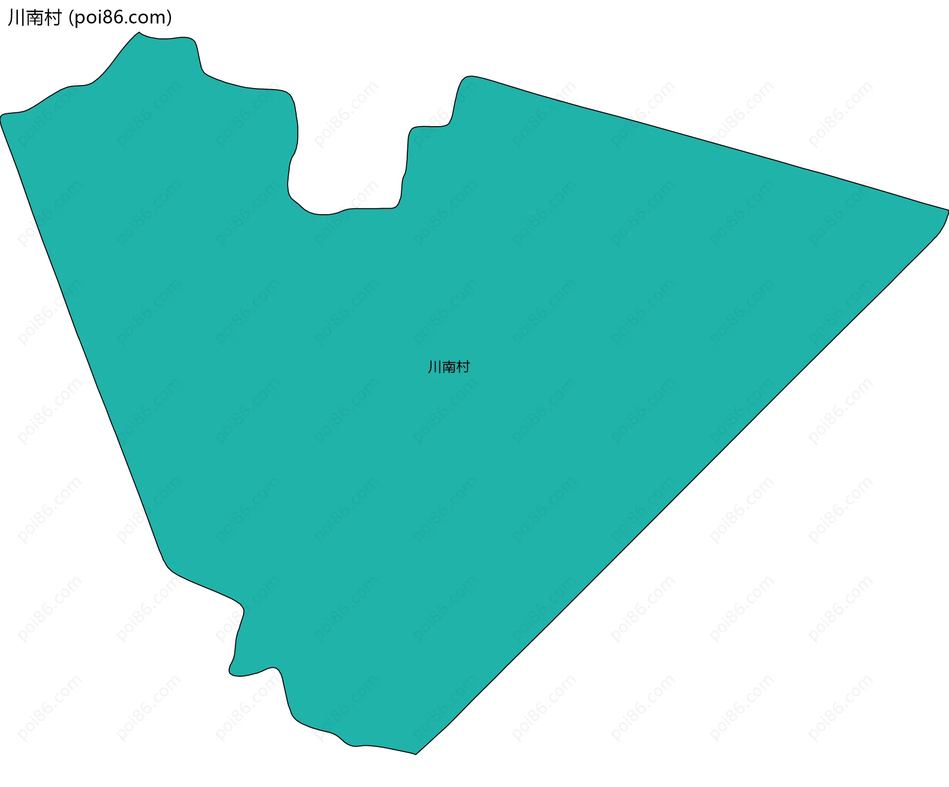川南村边界地图