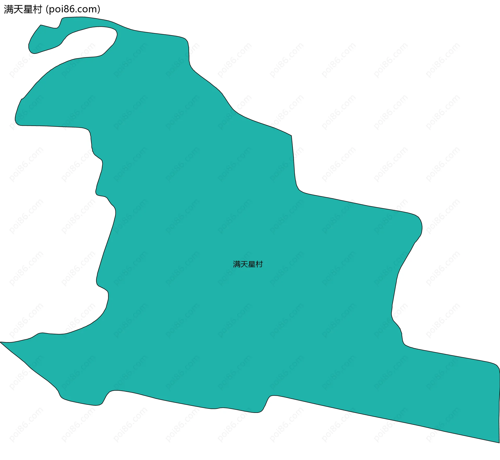 满天星村边界地图