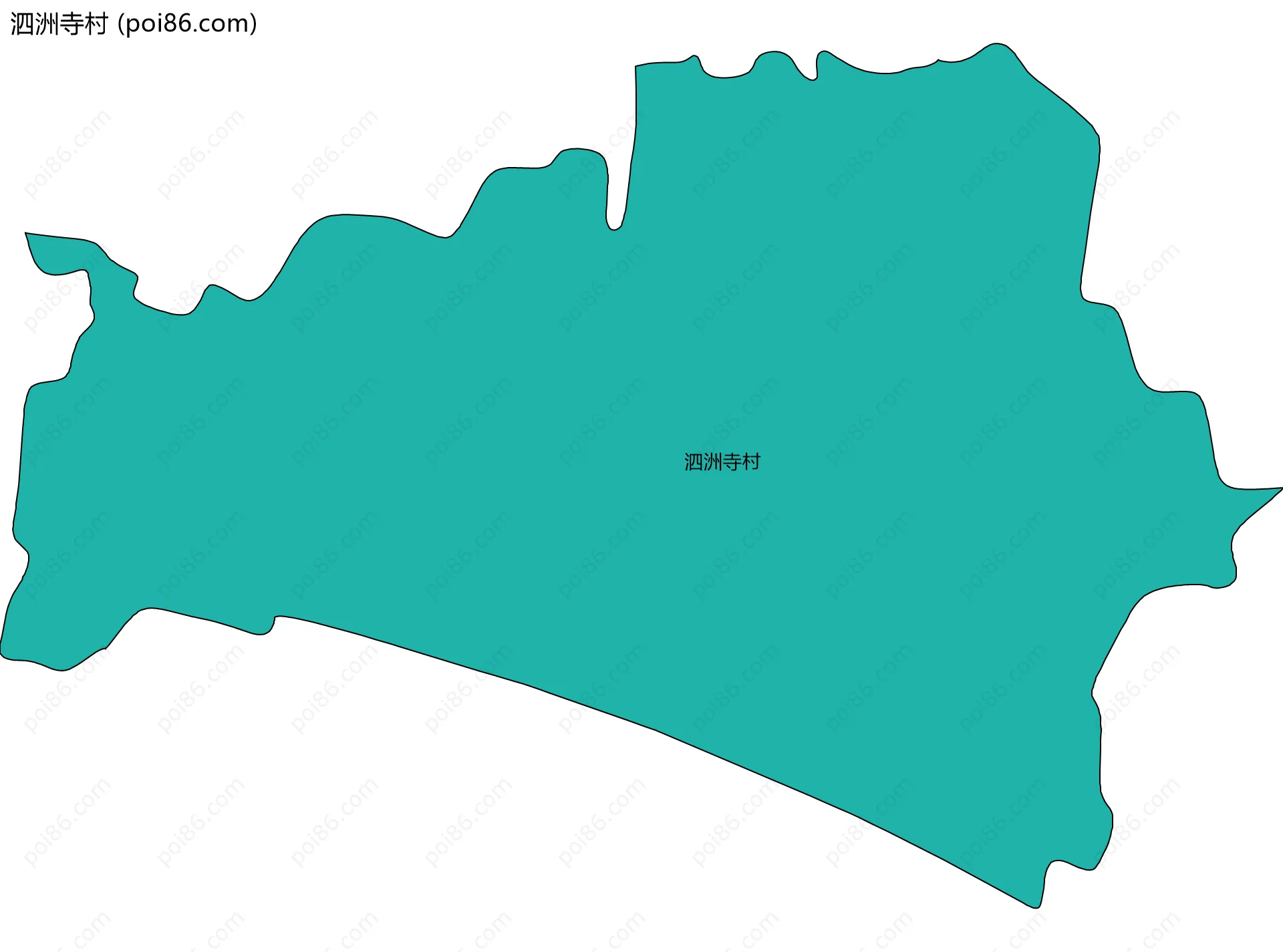 泗洲寺村边界地图