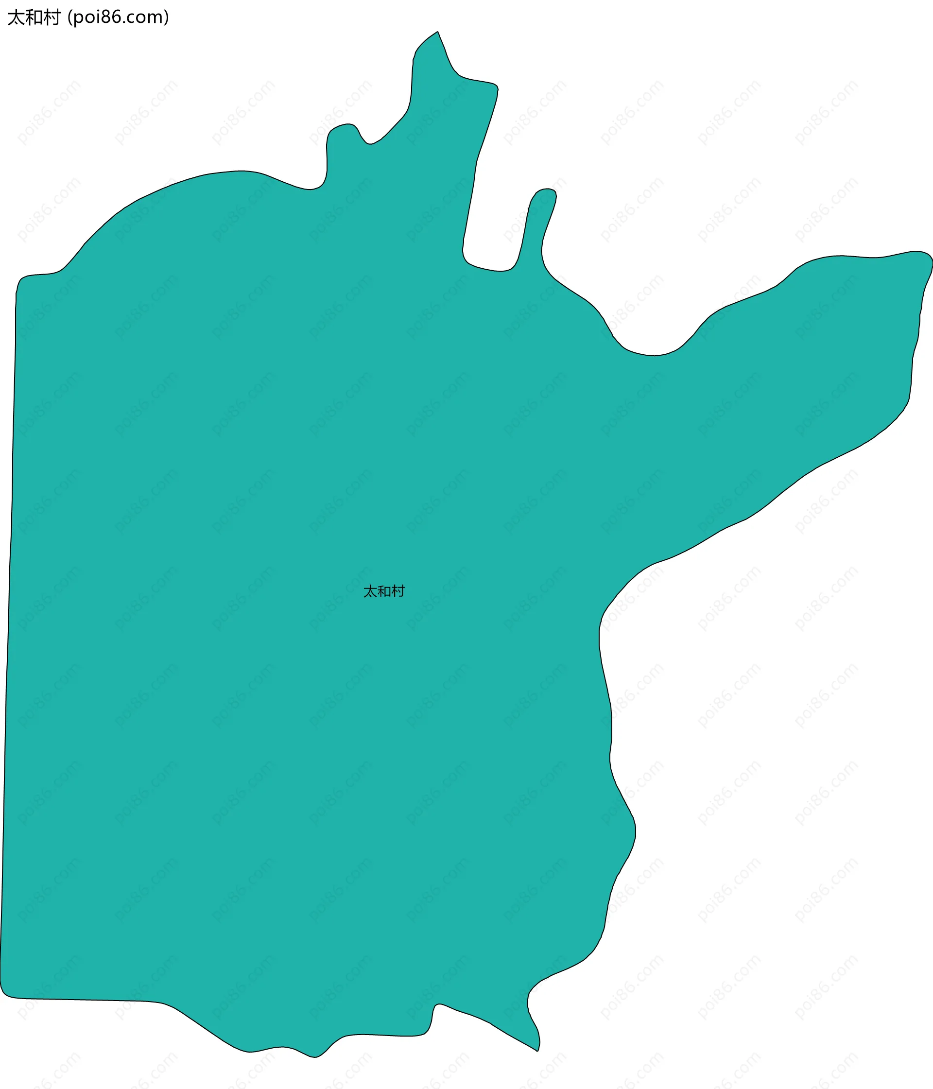 太和村边界地图