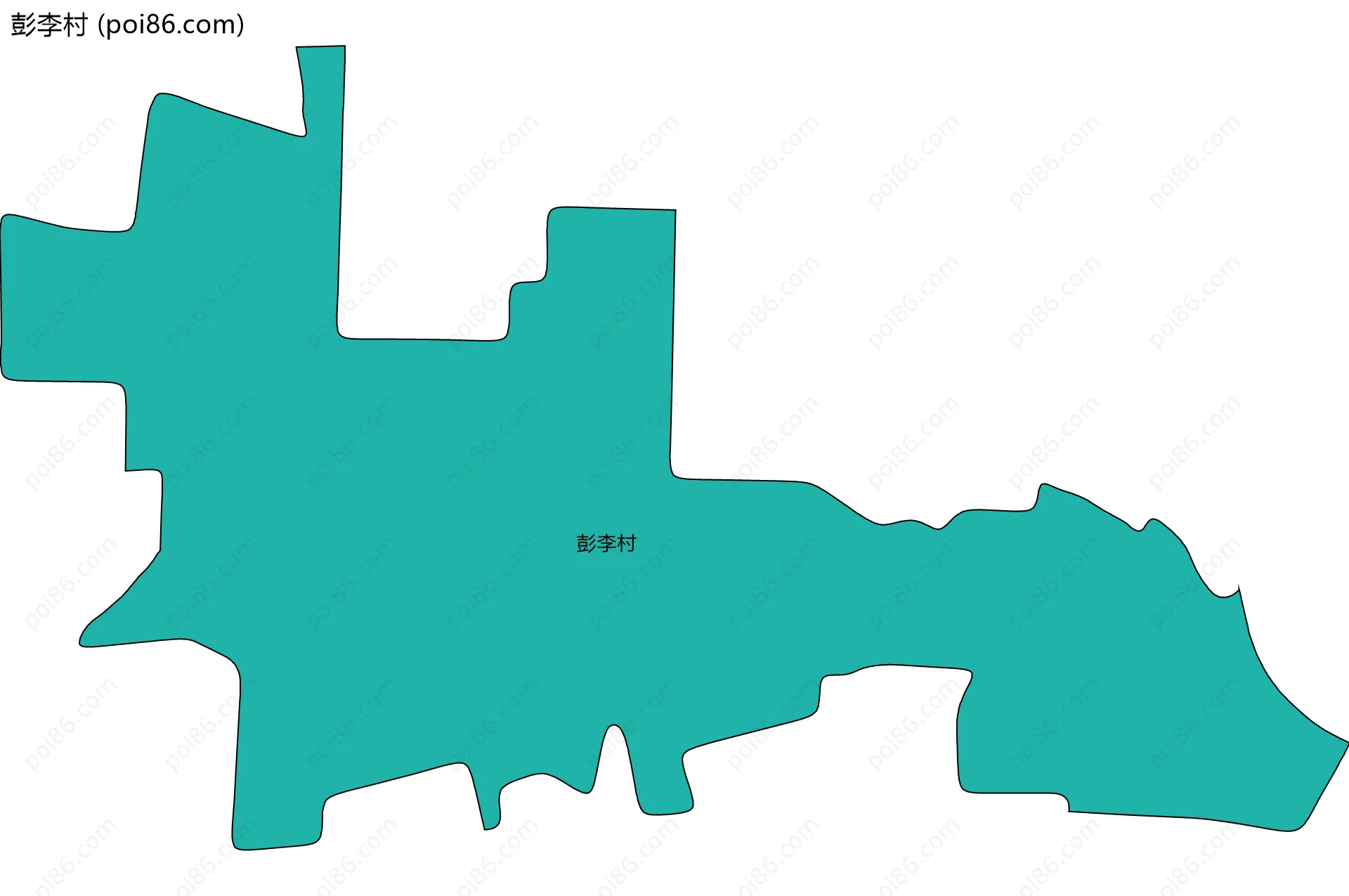 彭李村边界地图