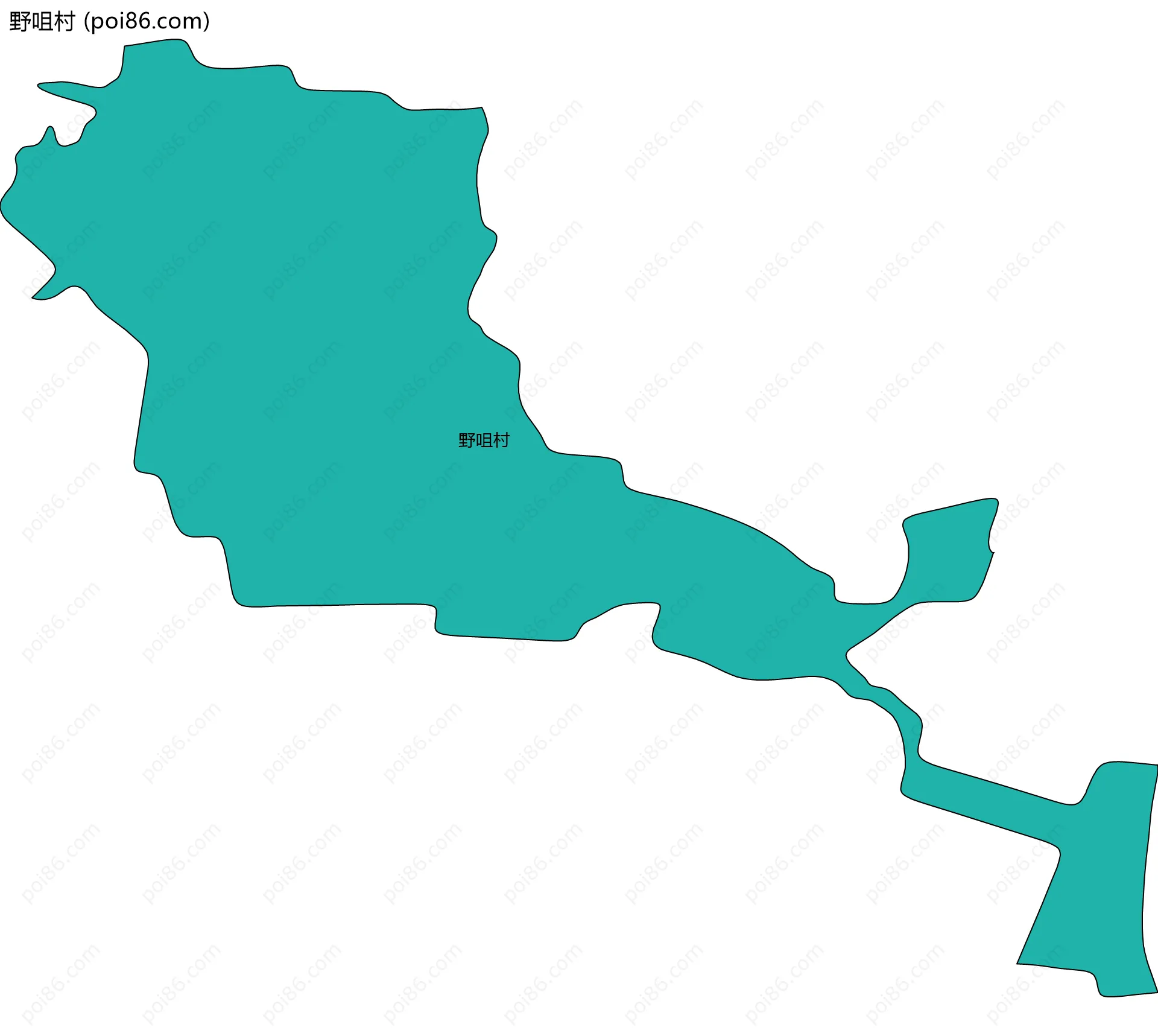 野咀村边界地图