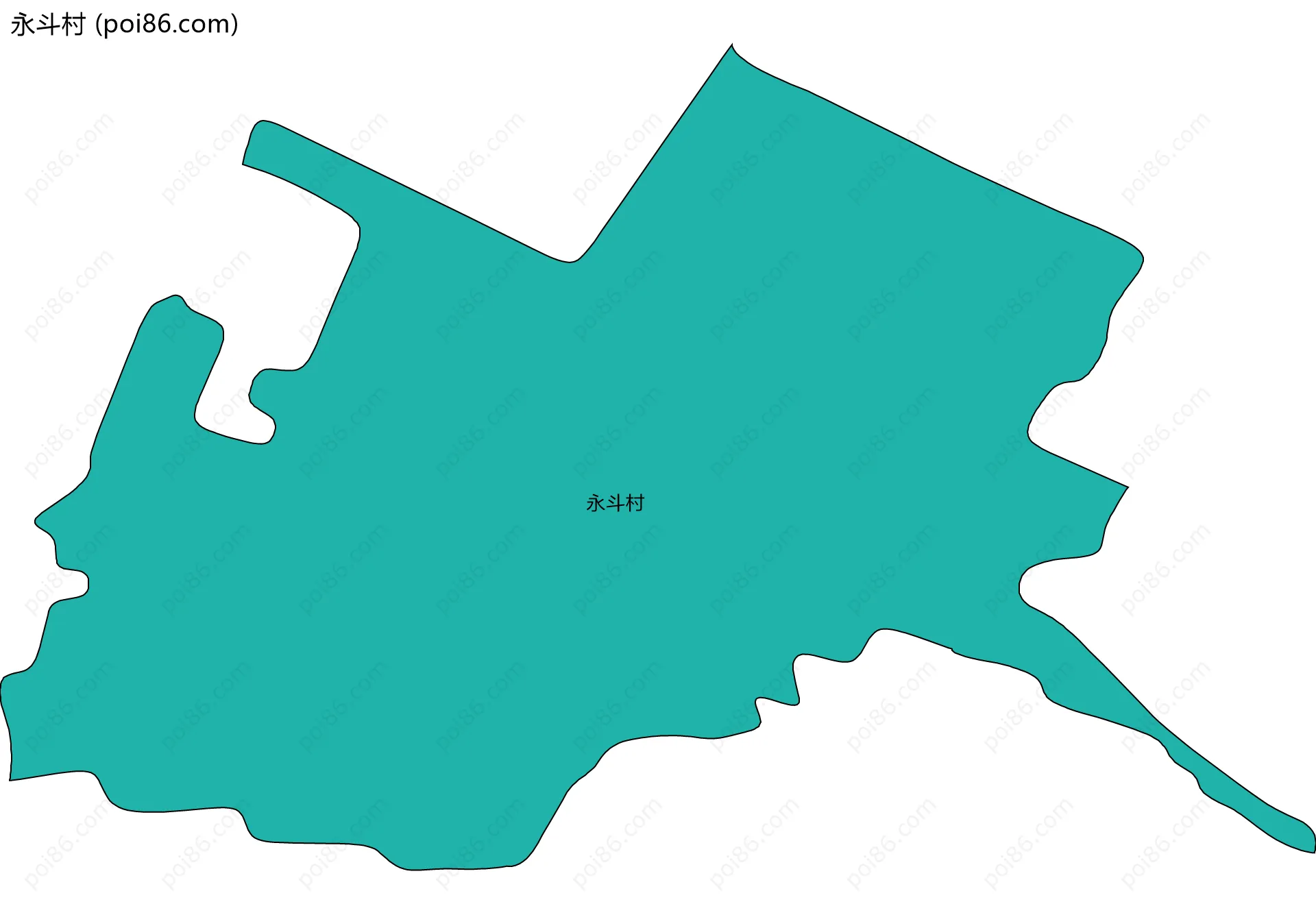 永斗村边界地图