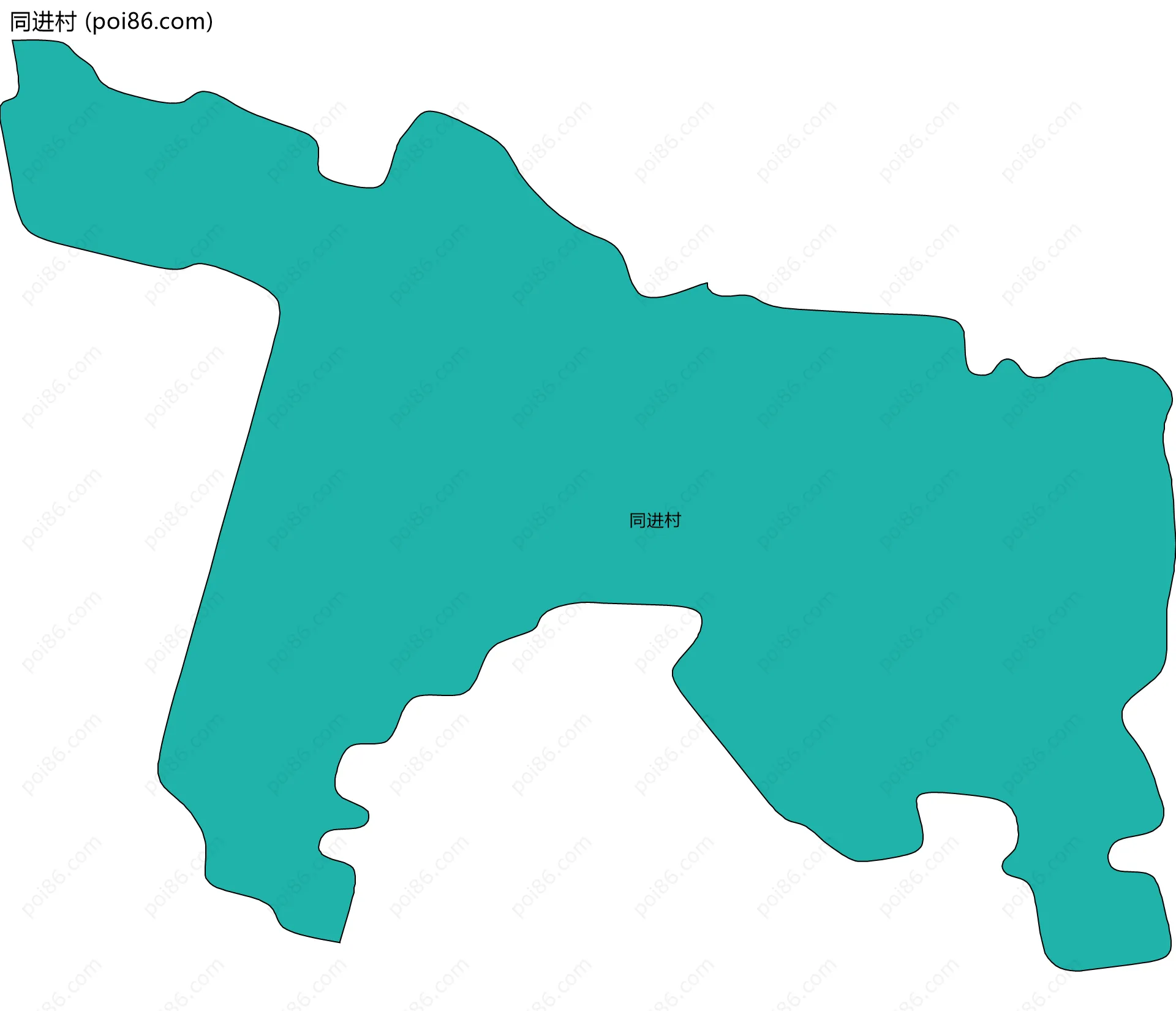 同进村边界地图