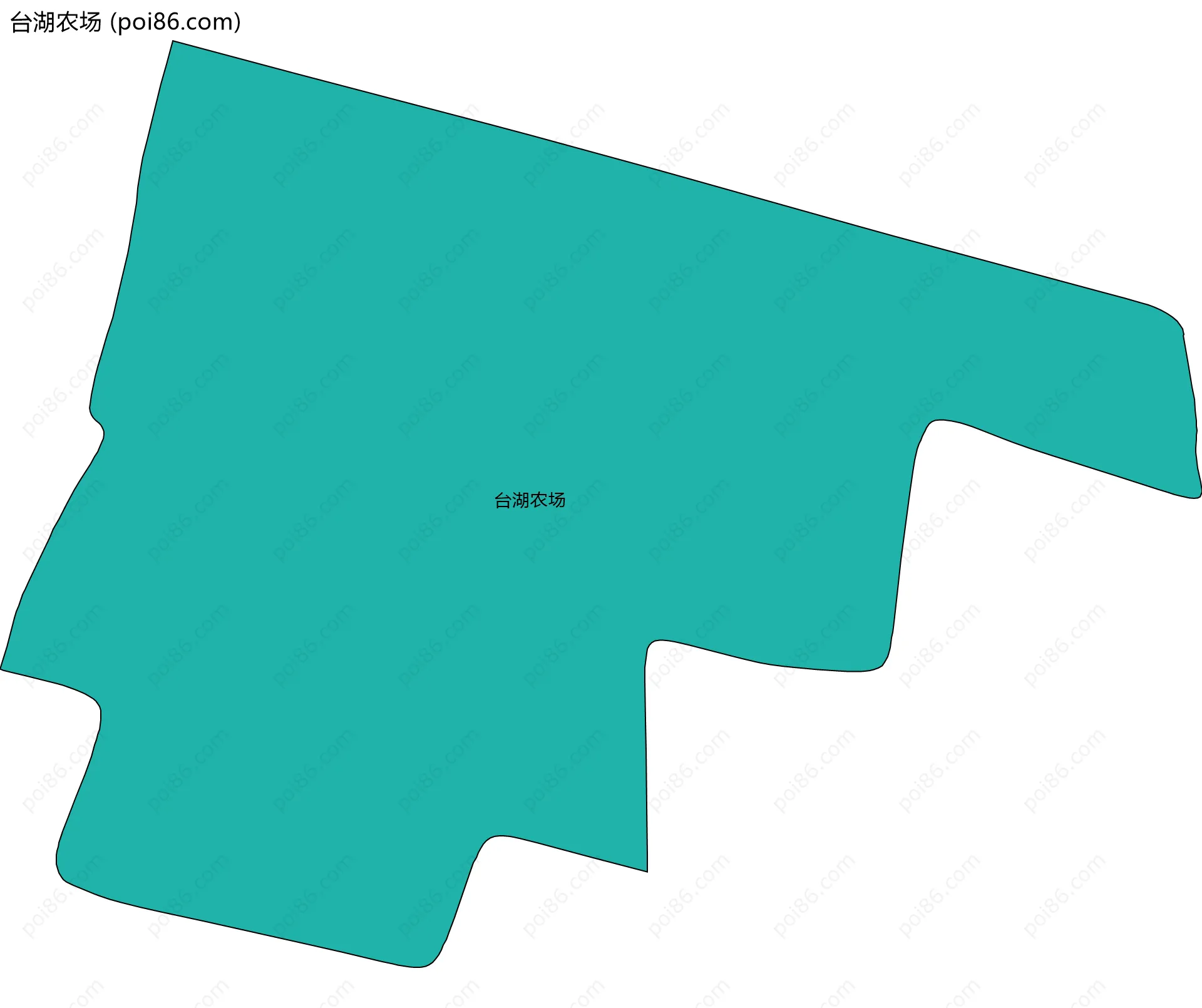 台湖农场边界地图