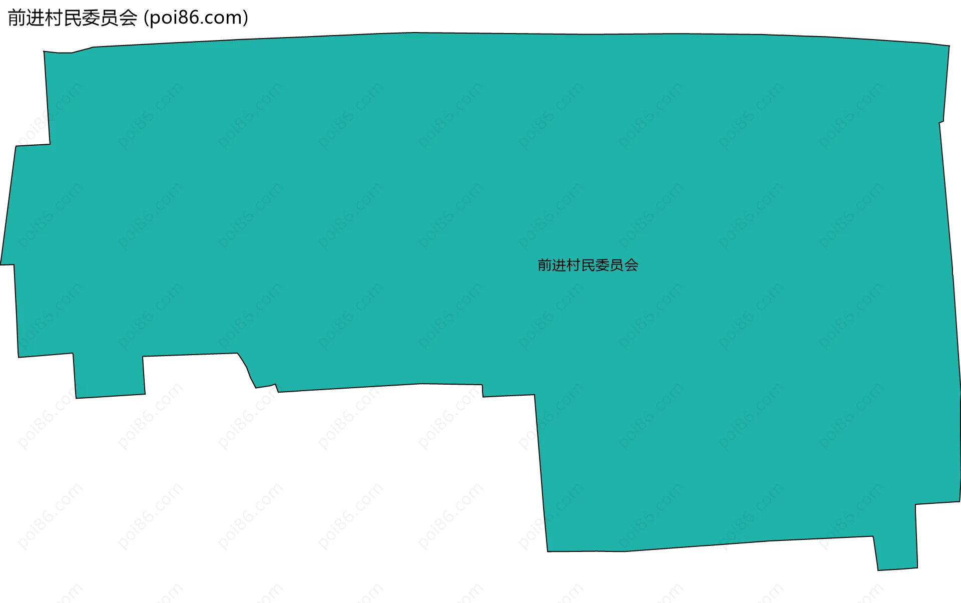 前进村民委员会边界地图
