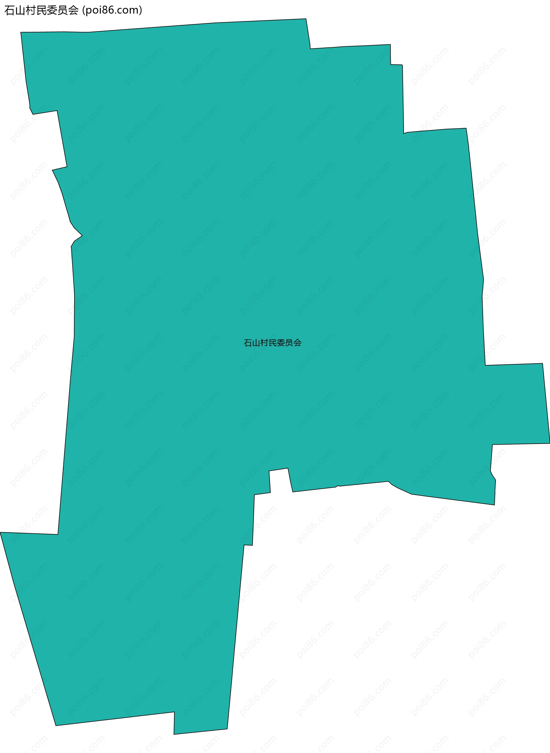 石山村民委员会边界地图