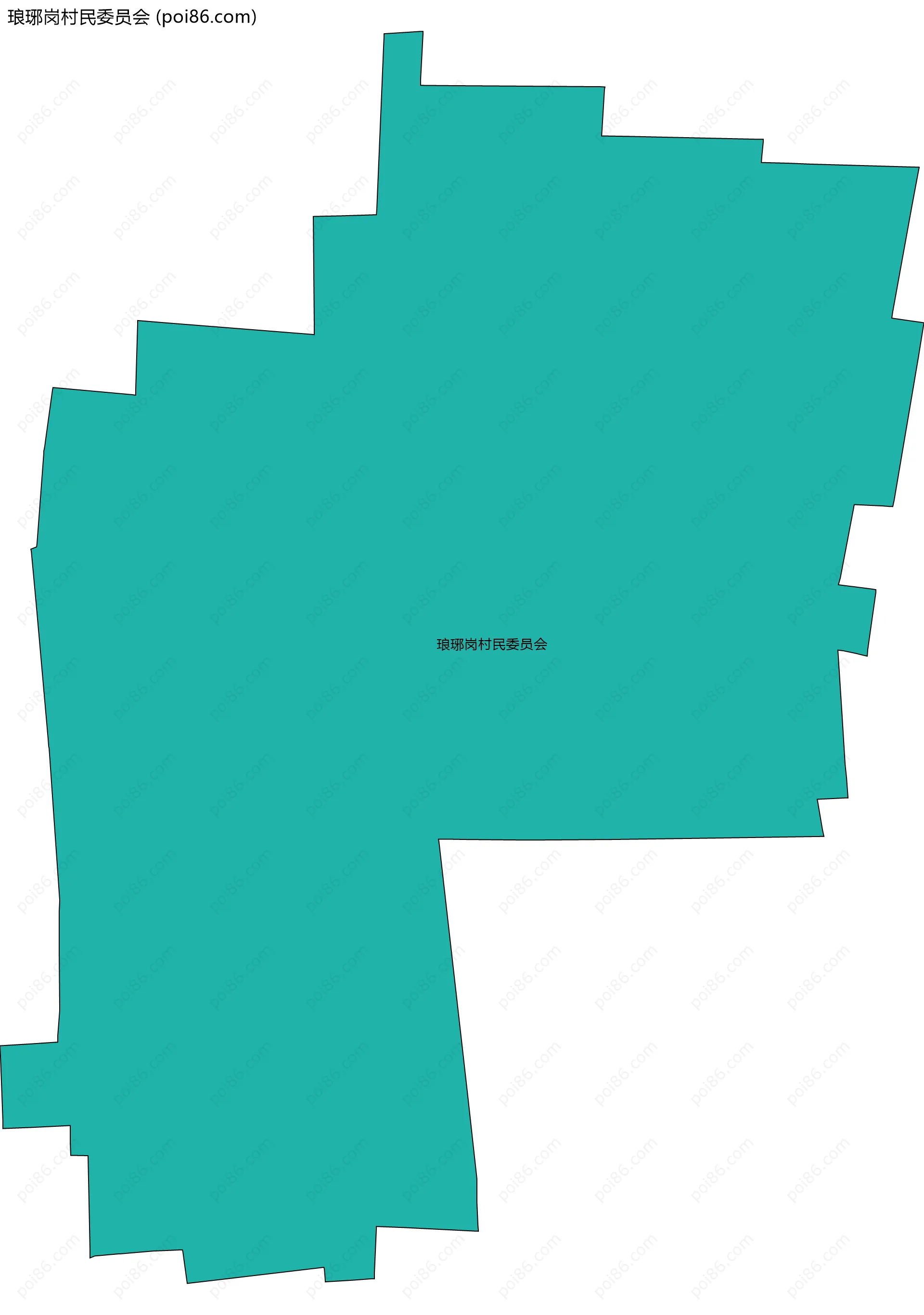 琅琊岗村民委员会边界地图