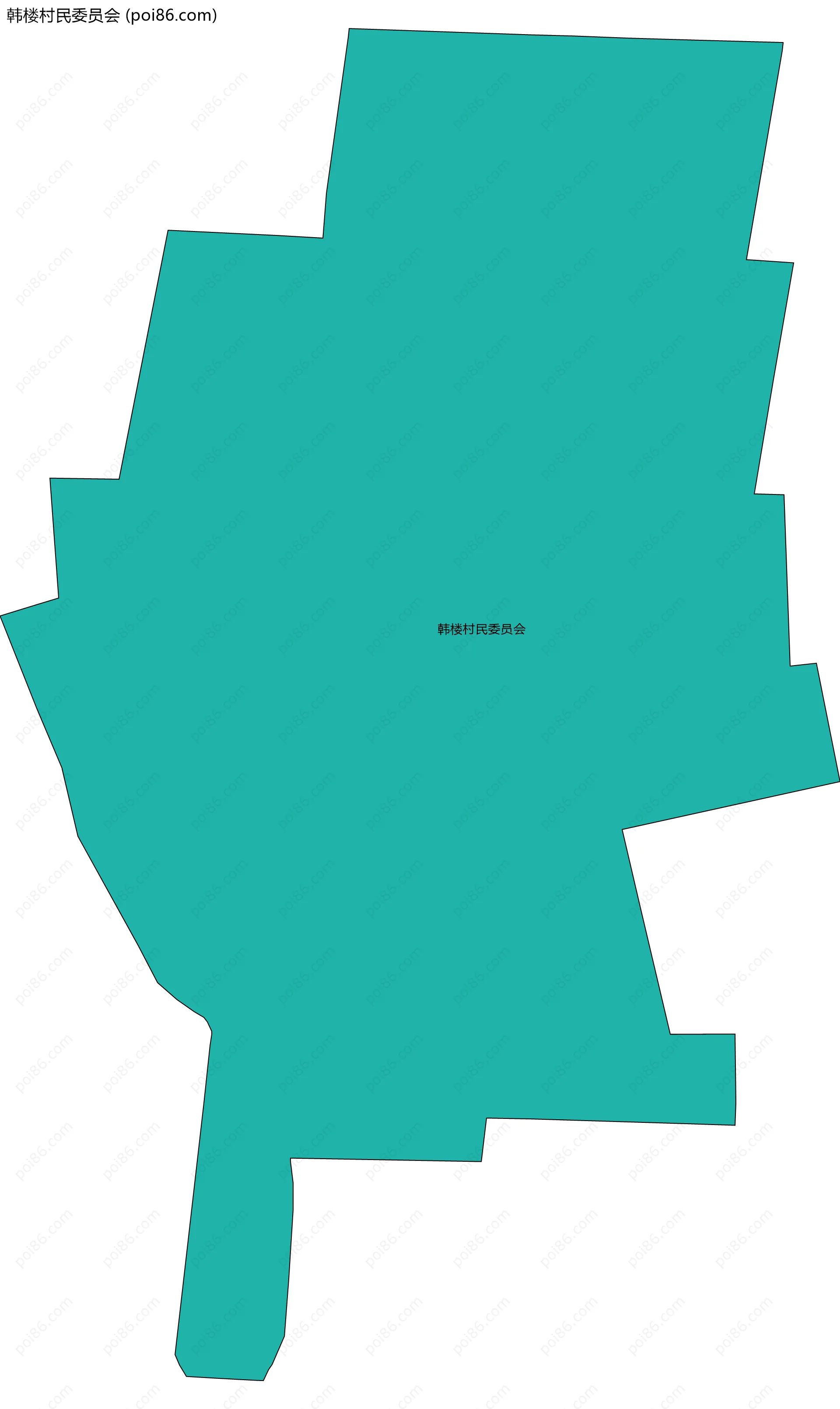 韩楼村民委员会边界地图