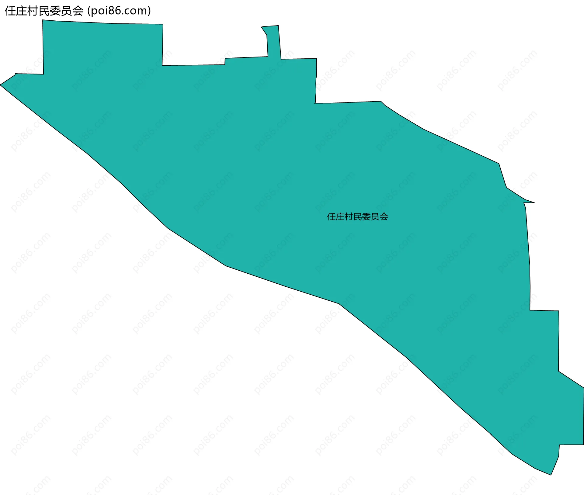任庄村民委员会边界地图