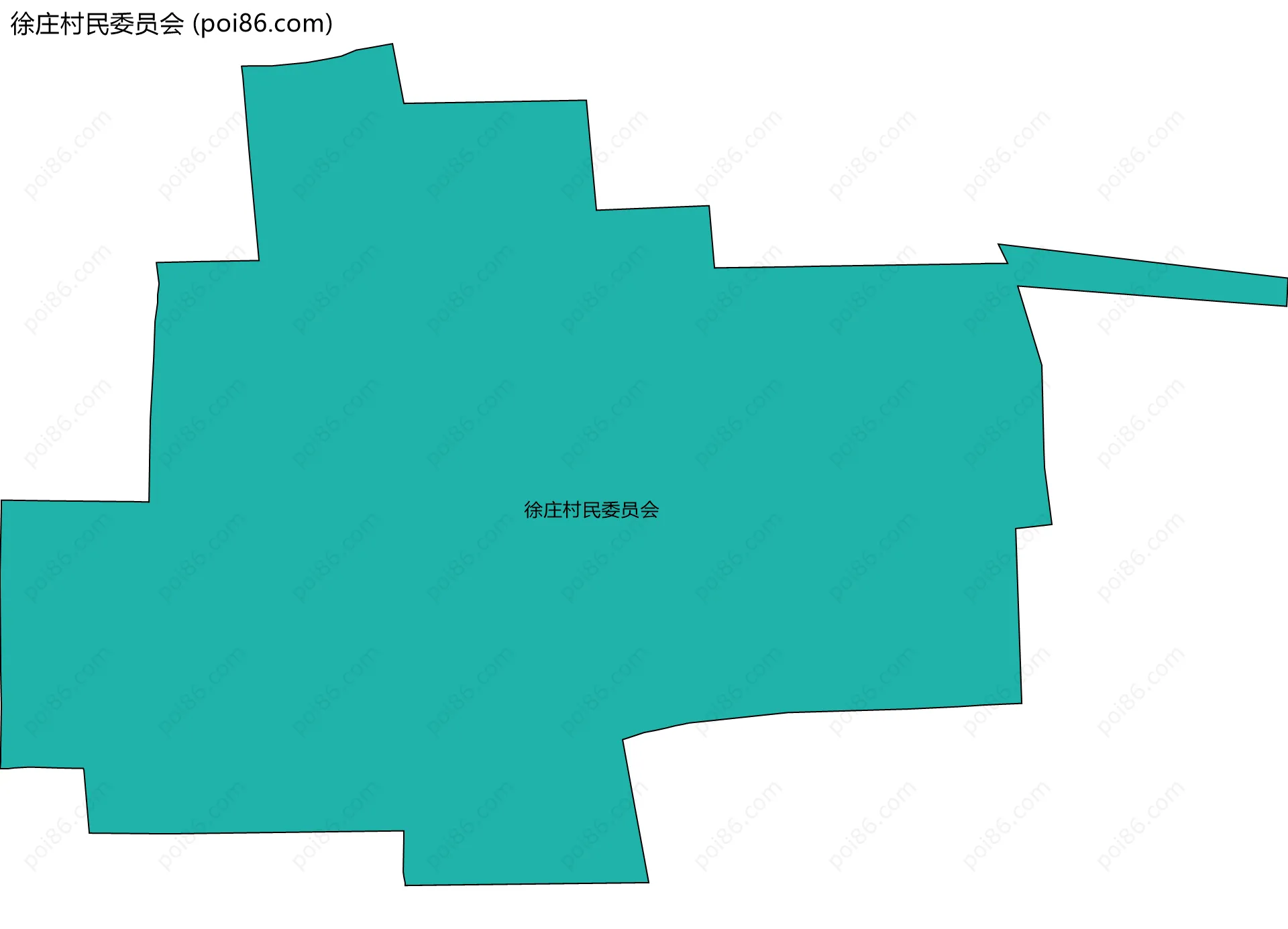 徐庄村民委员会边界地图