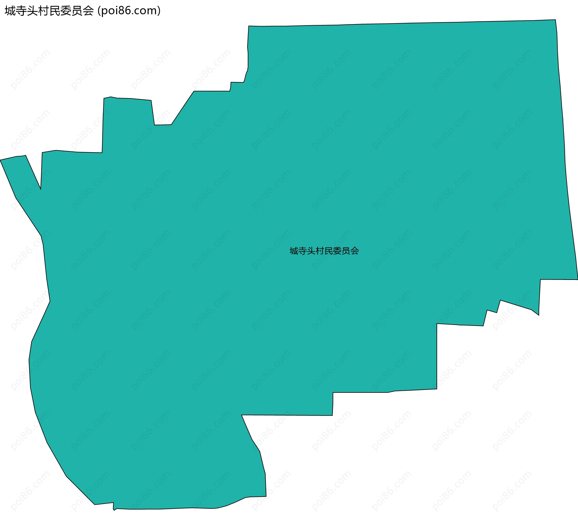 城寺头村民委员会边界地图
