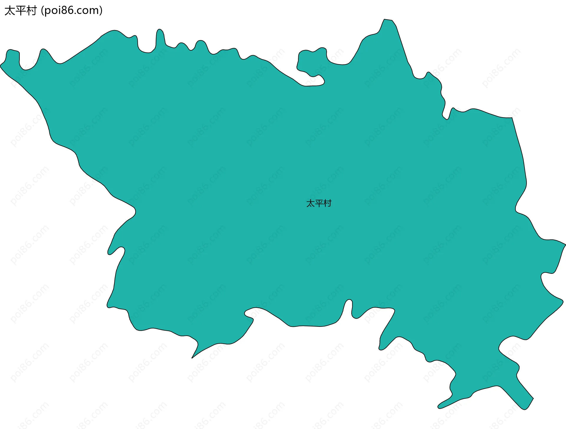 太平村边界地图