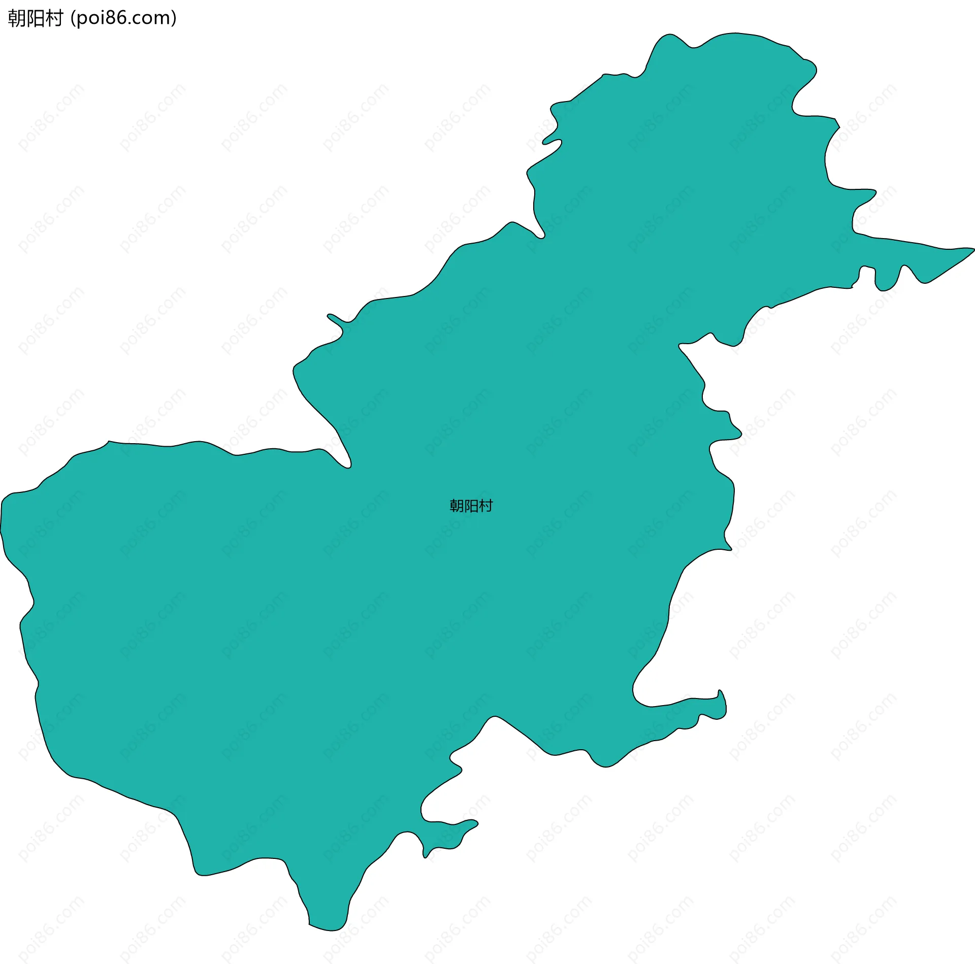 朝阳村边界地图