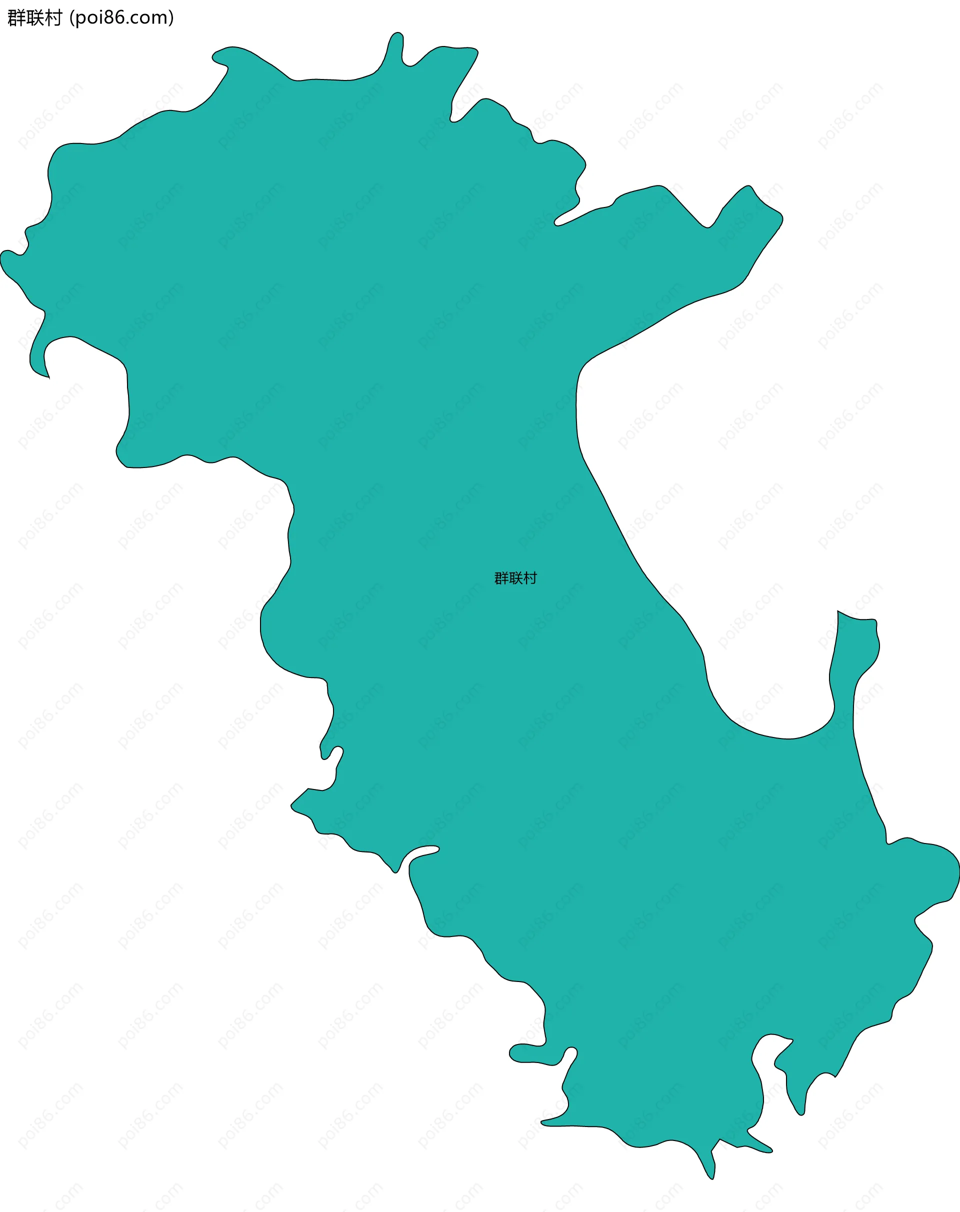 群联村边界地图